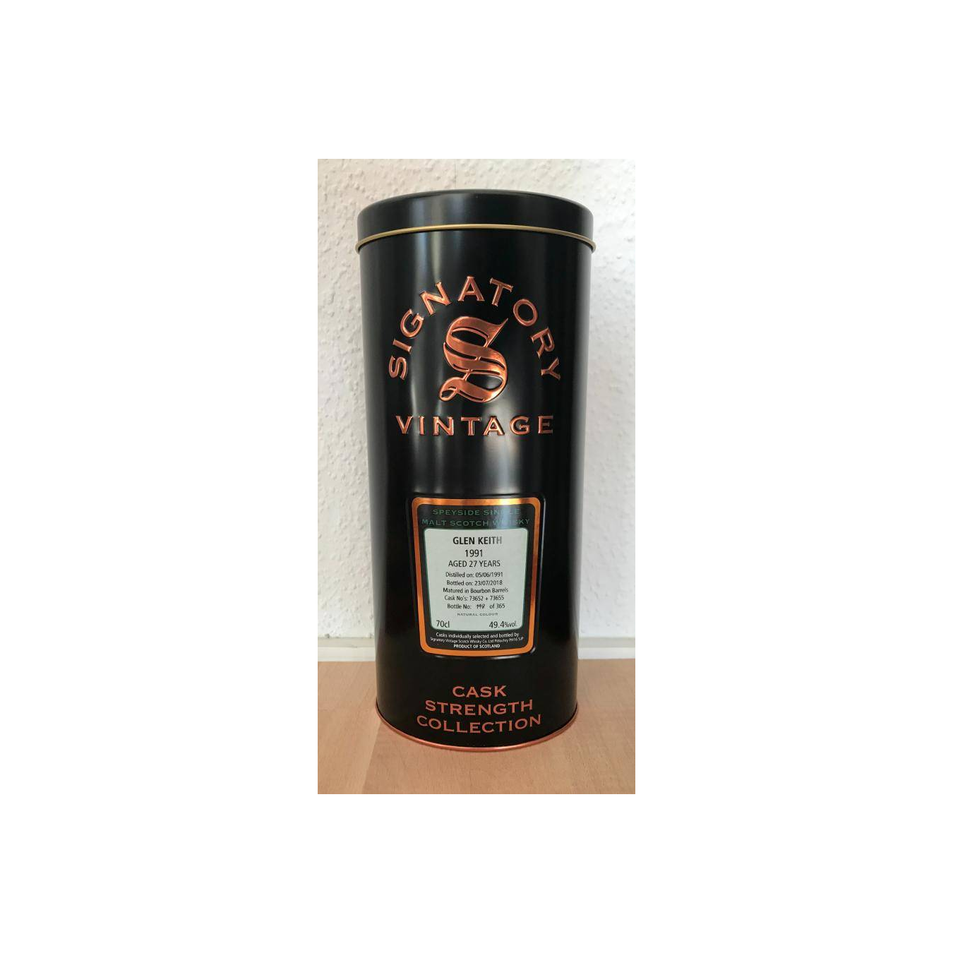 Glen Keith Cask Strength Collection 1991 27 Years Single Malt Whisky 3