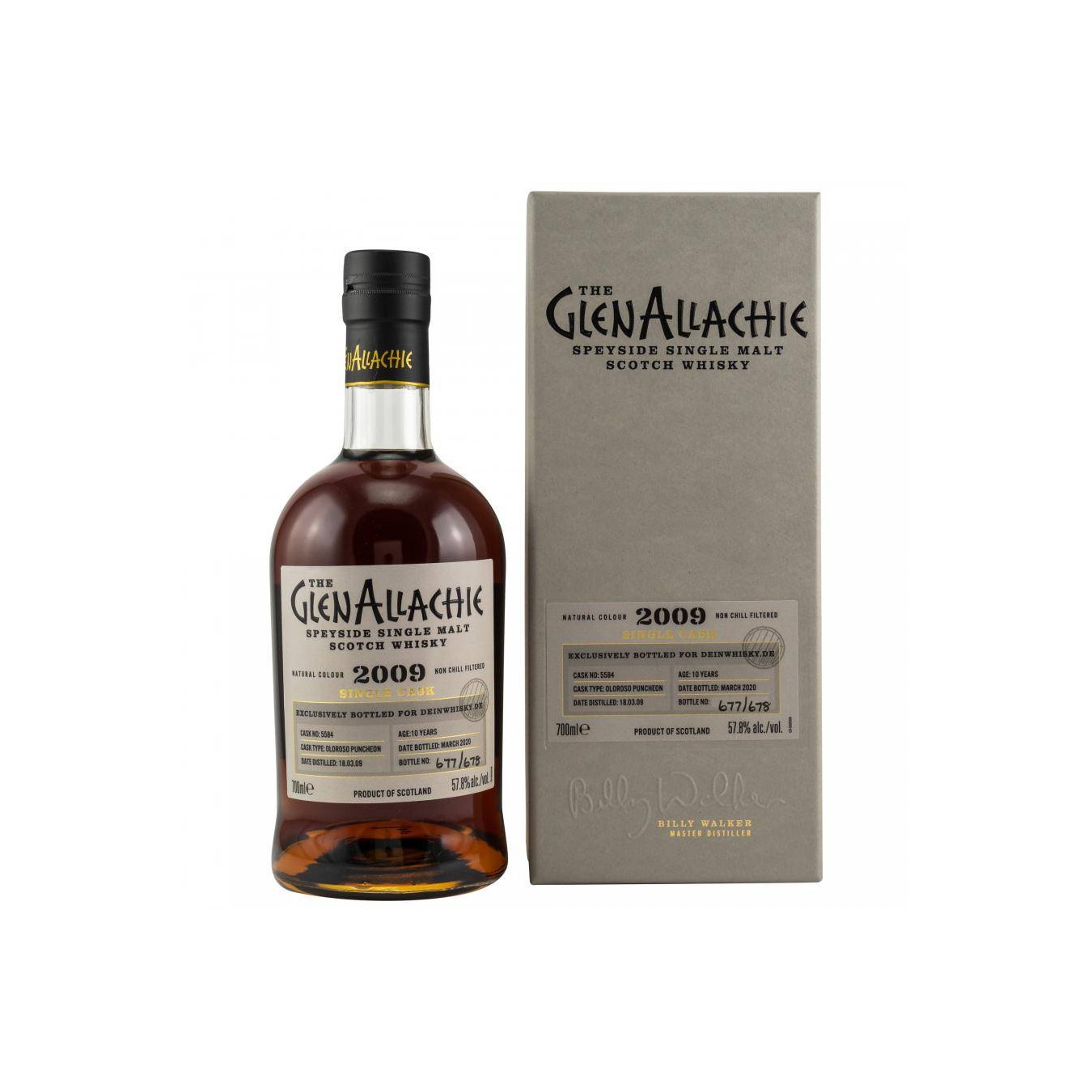 The GlenAllachie Single Cask 2009 10 Years Single Malt Whisky 2