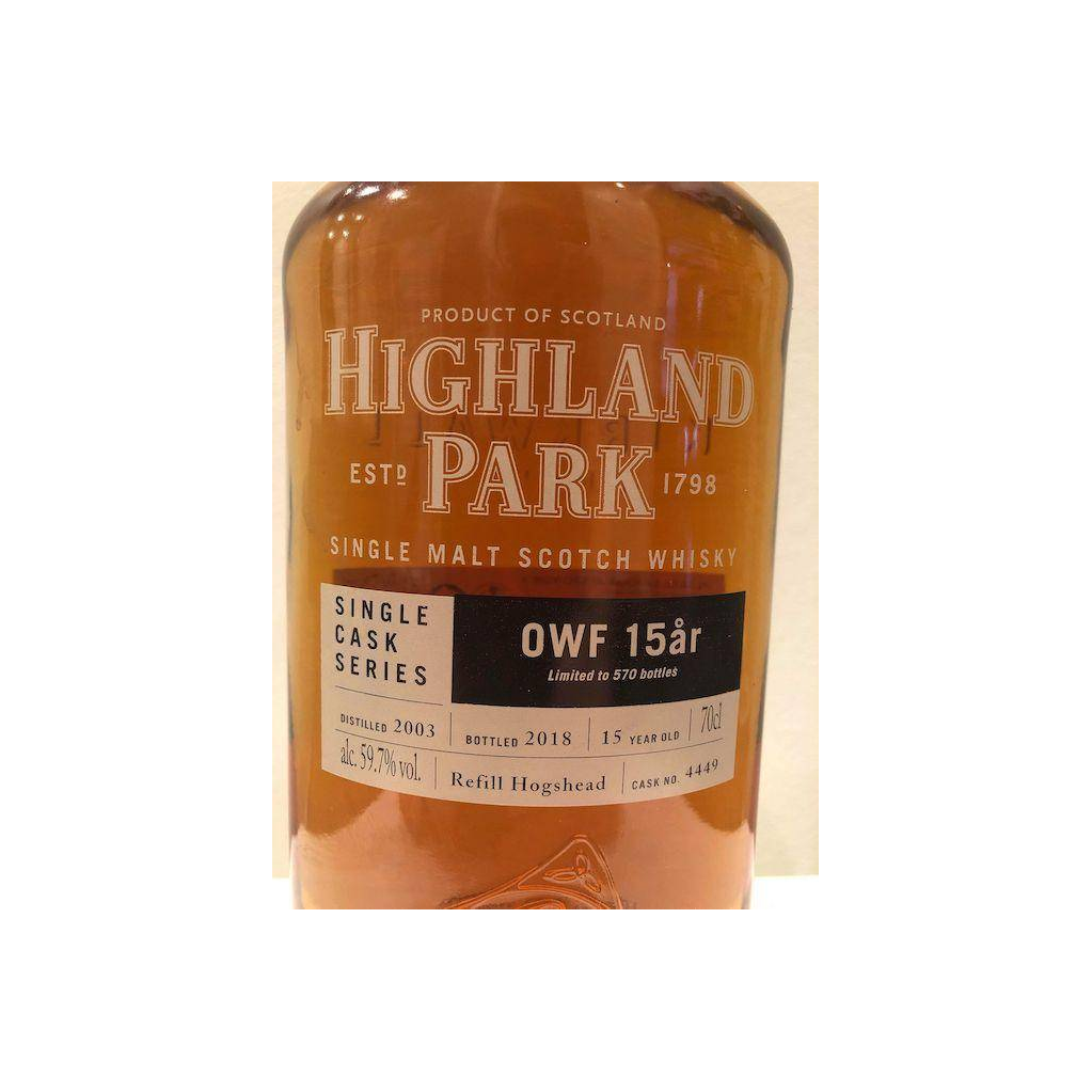 Highland Park Single Cask 2003 15 Years Single Malt Whisky 2