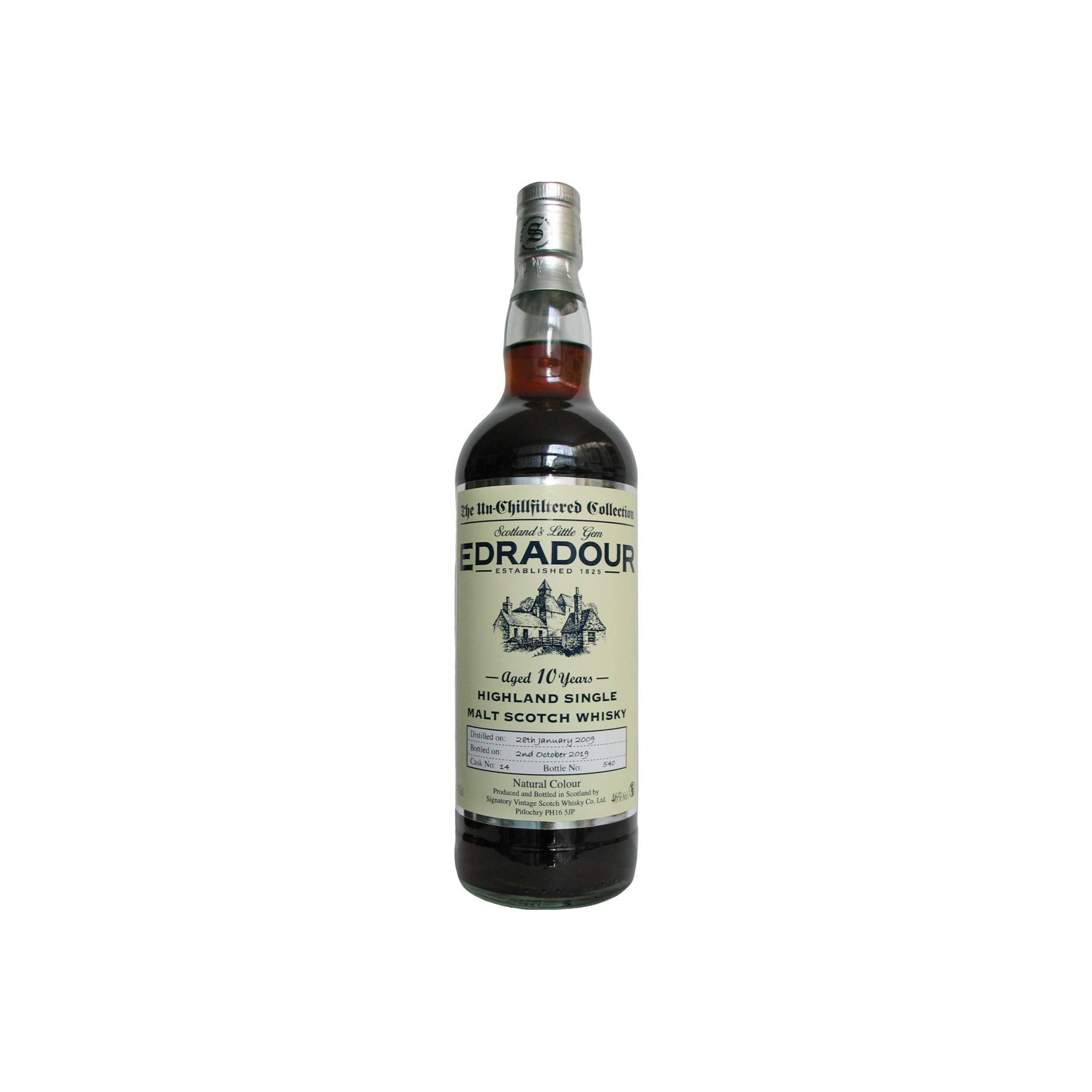 Edradour The Un-Chillfiltered Collection 2009 10 Years Single Malt Whisky