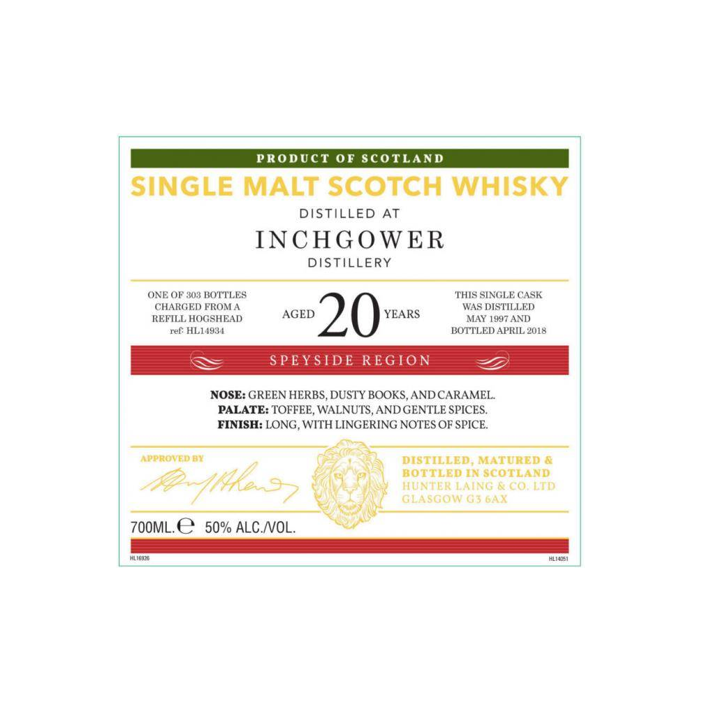 Inchgower Old Malt Cask 1997 20 Years Single Malt Whisky 3
