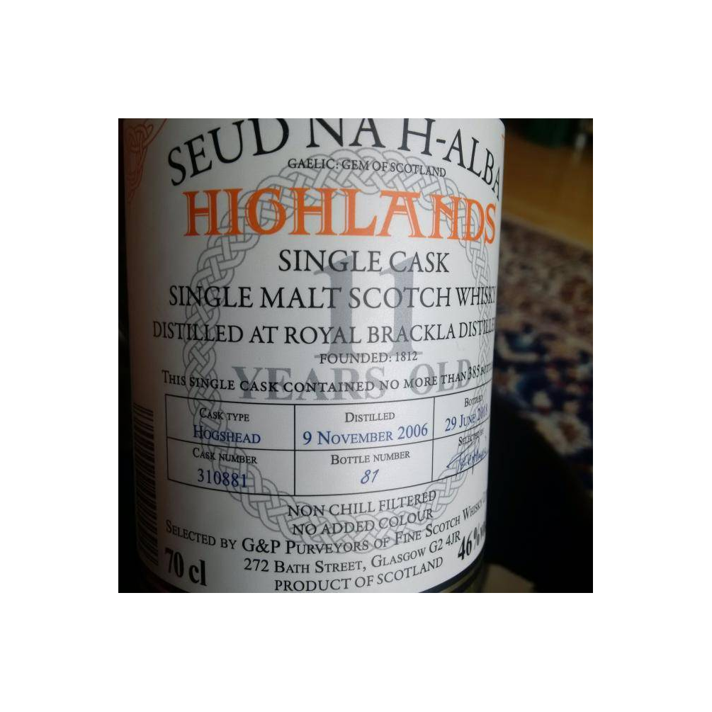 Royal Brackla 2006 11 Years Single Malt Whisky