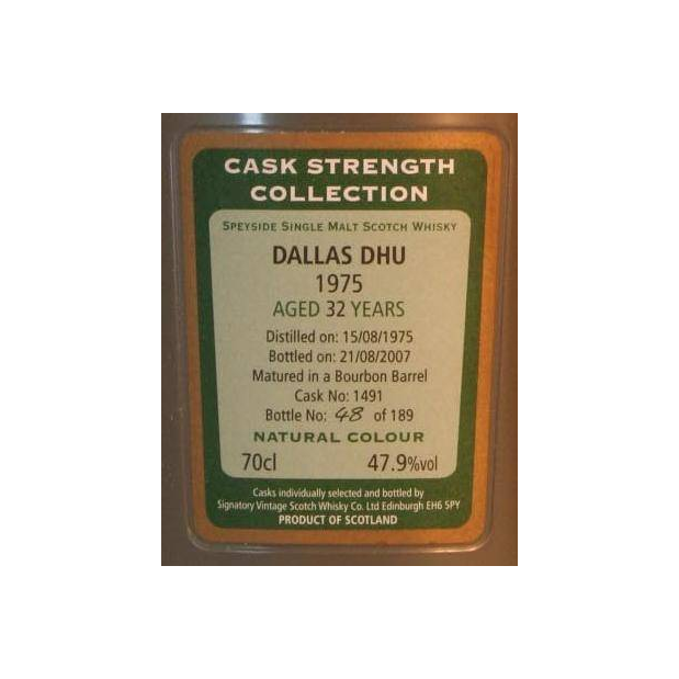 Dallas Dhu Cask Strength Collection 1975 32 Years Single Malt Whisky 2