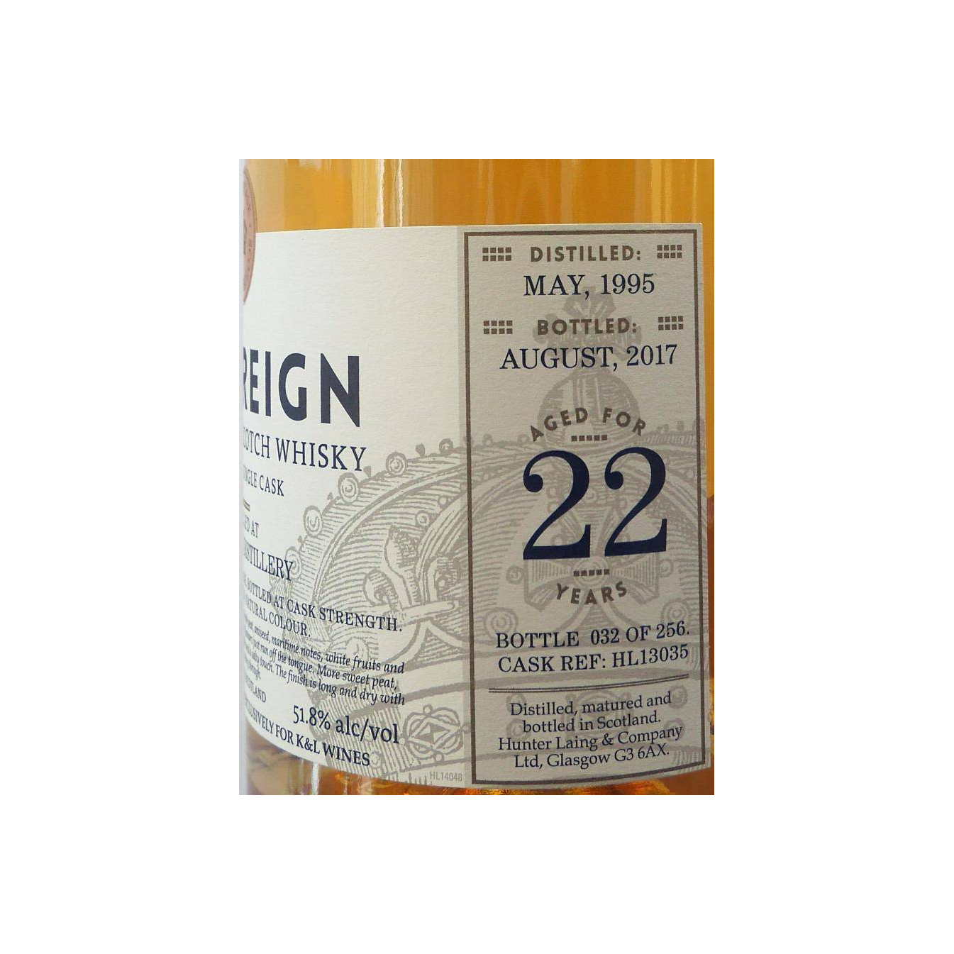 Bowmore 1995 22 Years Single Malt Whisky 3