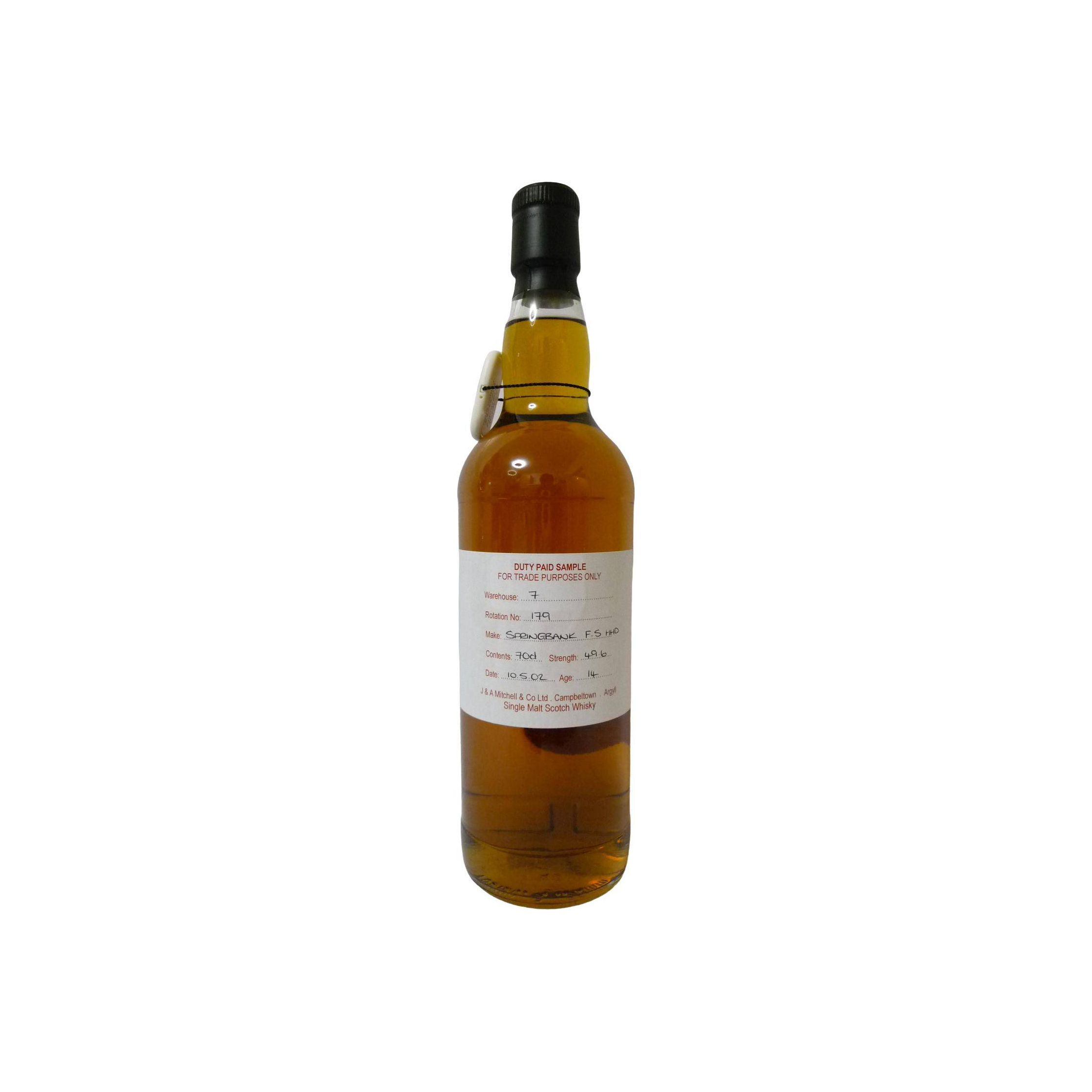 Springbank Duty Paid Sample - For Trade Purposes Only 2002 14 Years Single Malt Whisky