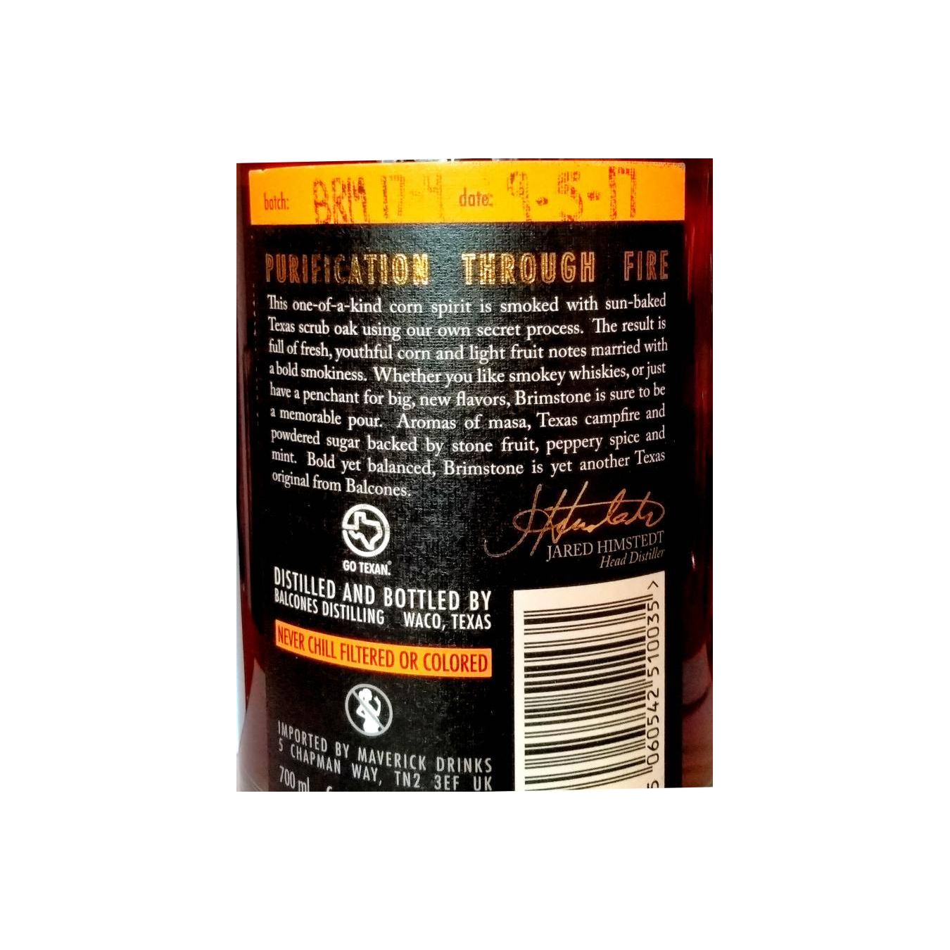 Balcones Corn Whisky 2