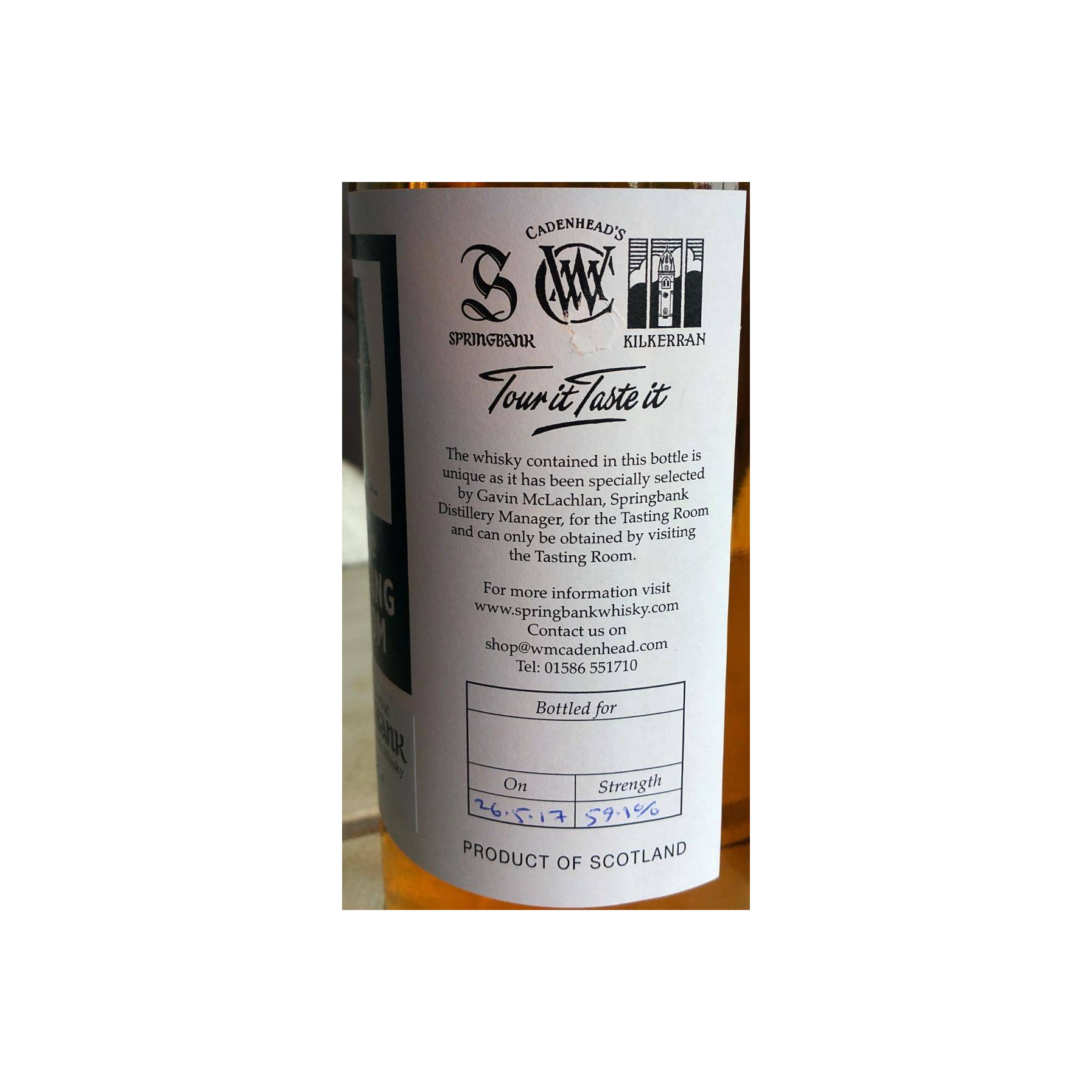 Springbank Single Malt Whisky 2