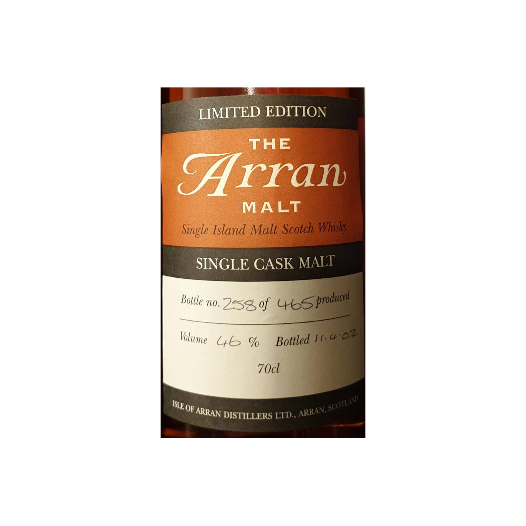 Arran 1995 6 Years Single Malt Whisky