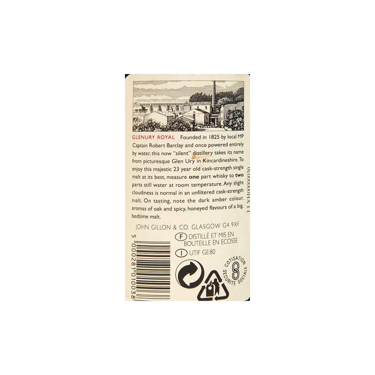 Glenury Royal 1971 23 Years Single Malt Whisky 2