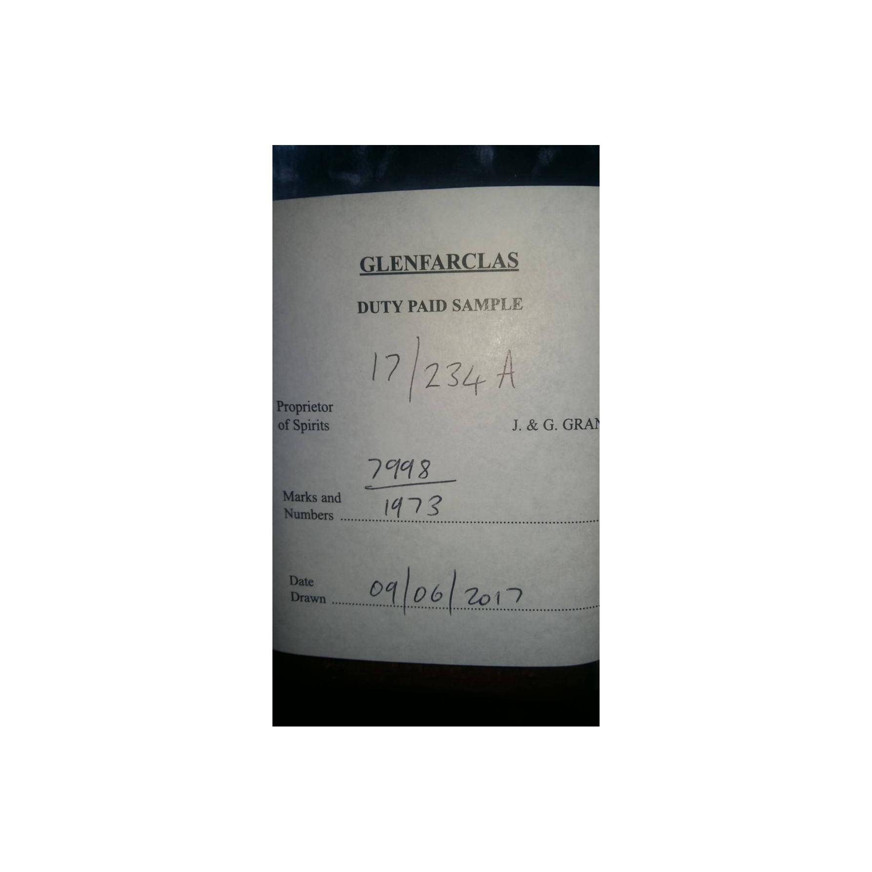 Glenfarclas 1973 43 Years Single Malt Whisky