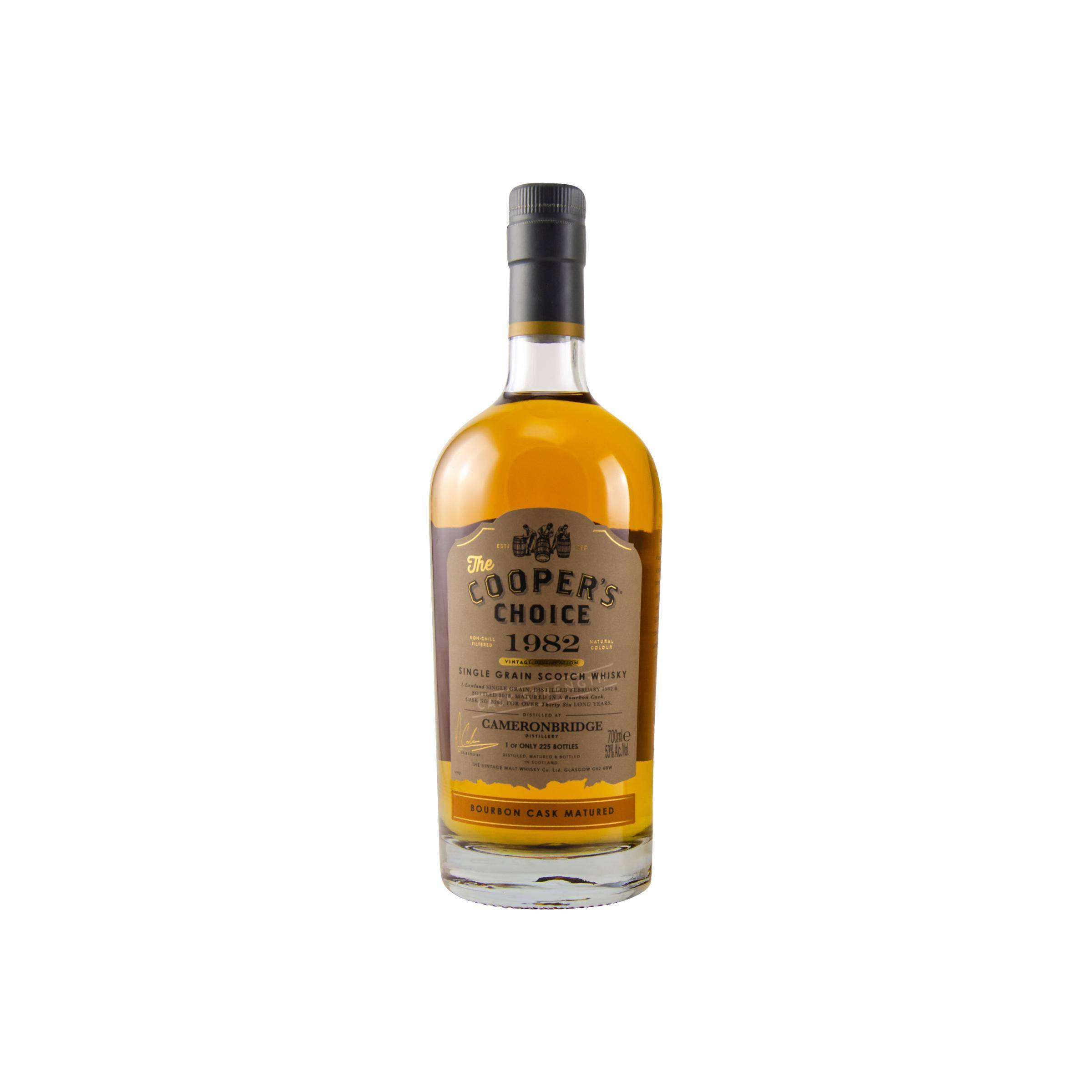 Cameronbridge The Cooper's Choice 1982 36 Years Single Grain Whisky