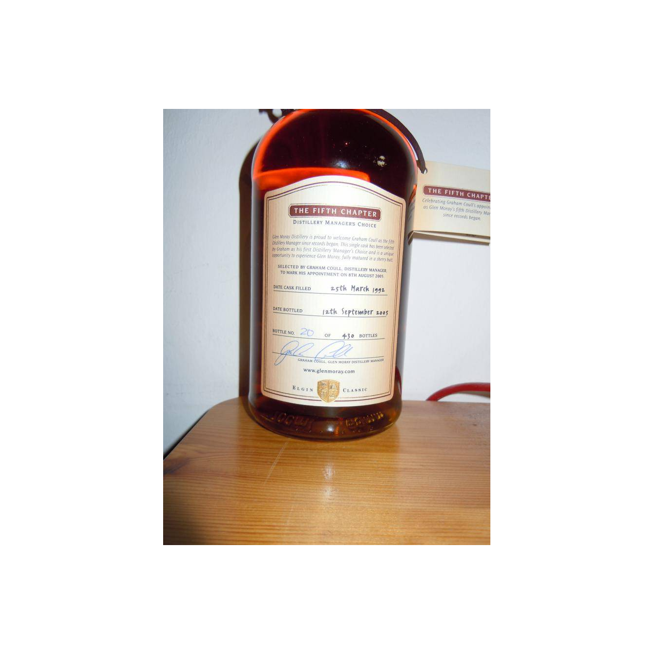 Glen Moray 1992 13 Years Single Malt Whisky 3