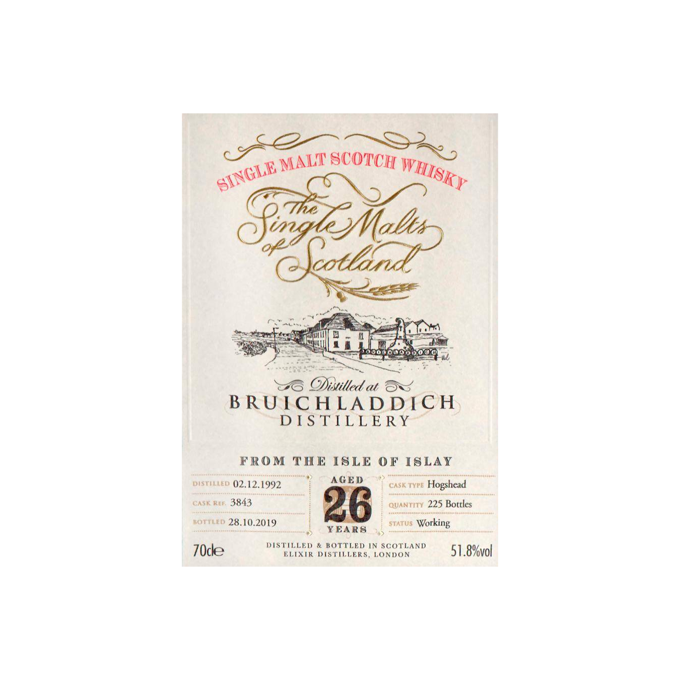 Bruichladdich The Single Malts of Scotland 1992 26 Years Single Malt Whisky 2
