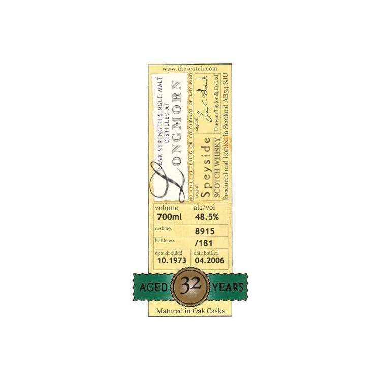 Longmorn Rare Auld 1973 32 Years Single Malt Whisky 2