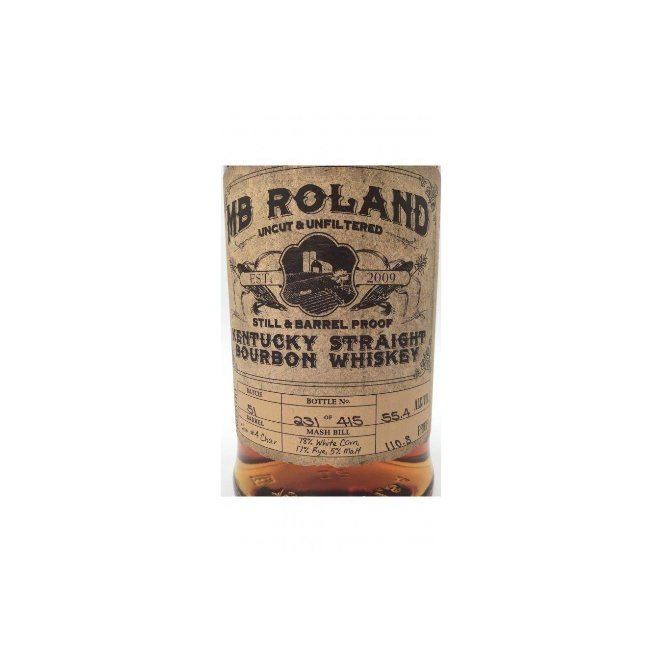 MB Roland Kentucky Straight Bourbon Whiskey 3
