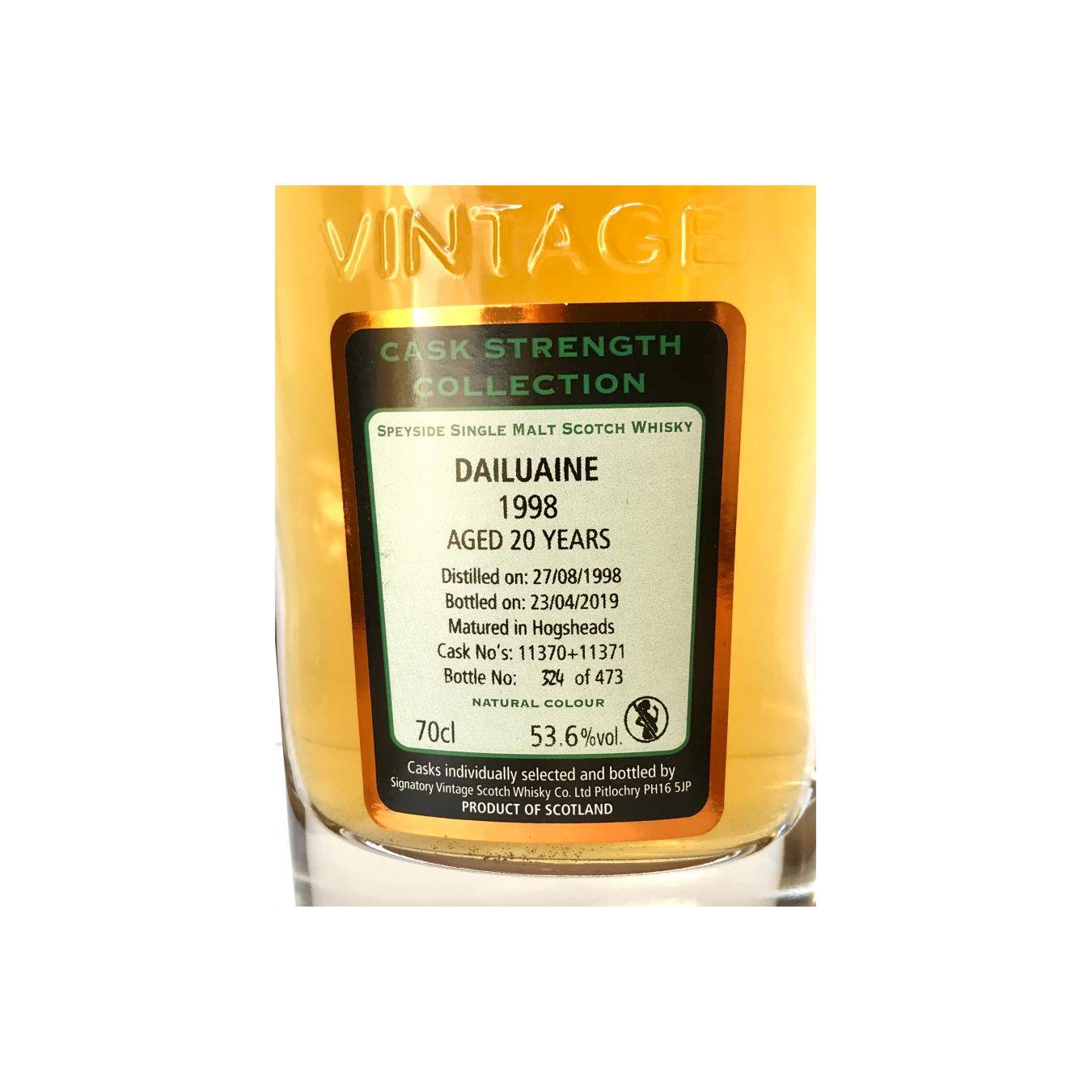 Dailuaine Cask Strength Collection 1998 20 Years Single Malt Whisky 3