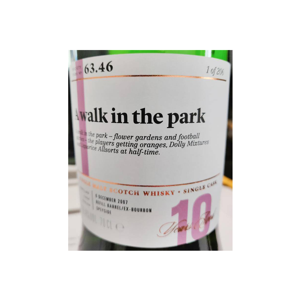 The Scotch Malt Whisky Society 2007 10 Years Single Malt Whisky 2