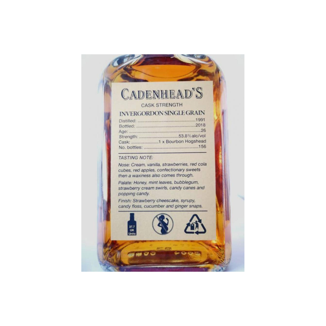 Invergordon Single Cask 1991 26 Years Single Grain Whisky