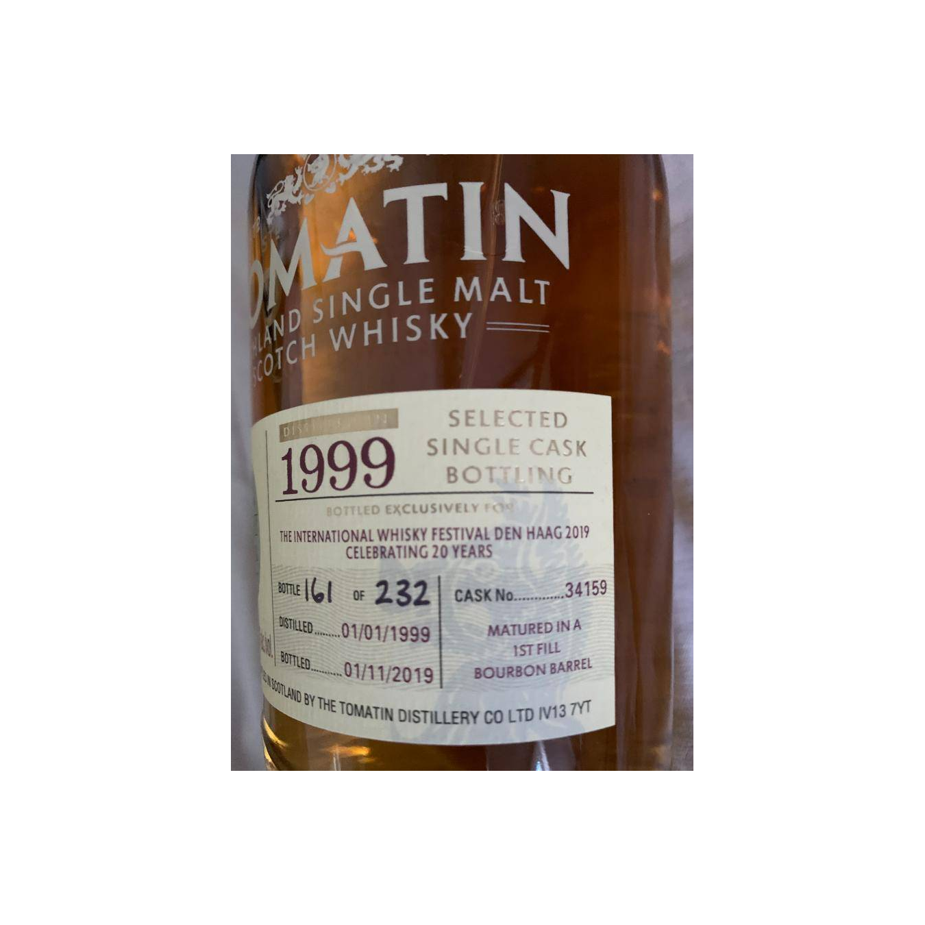 Tomatin 1999 20 Years Single Malt Whisky 2