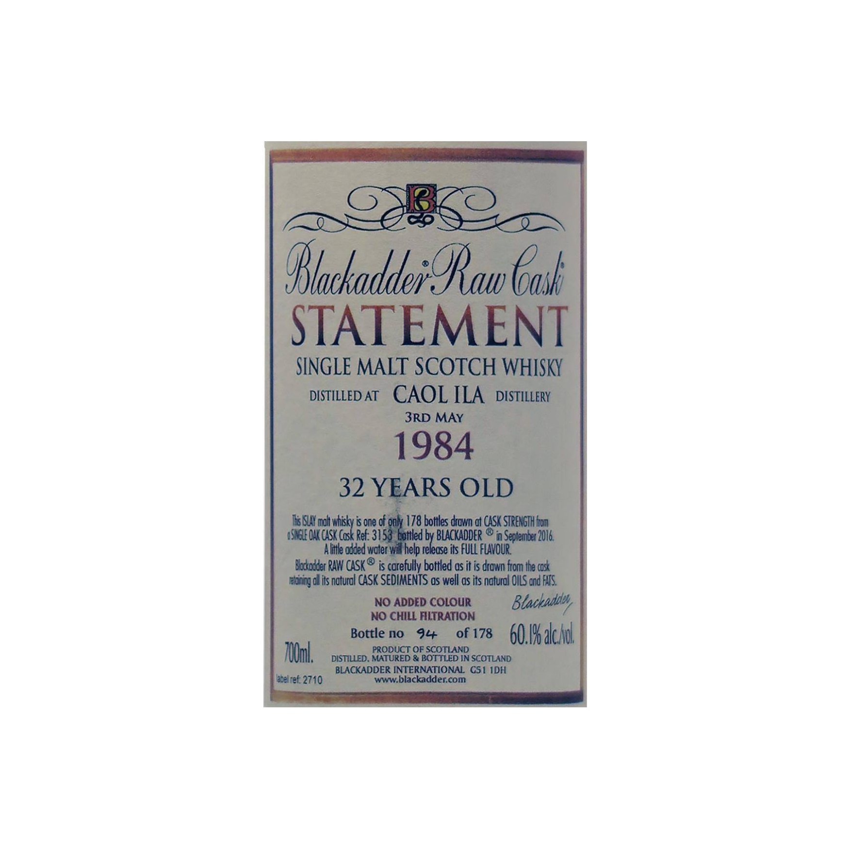 Caol Ila 1984 32 Years Single Malt Whisky 3