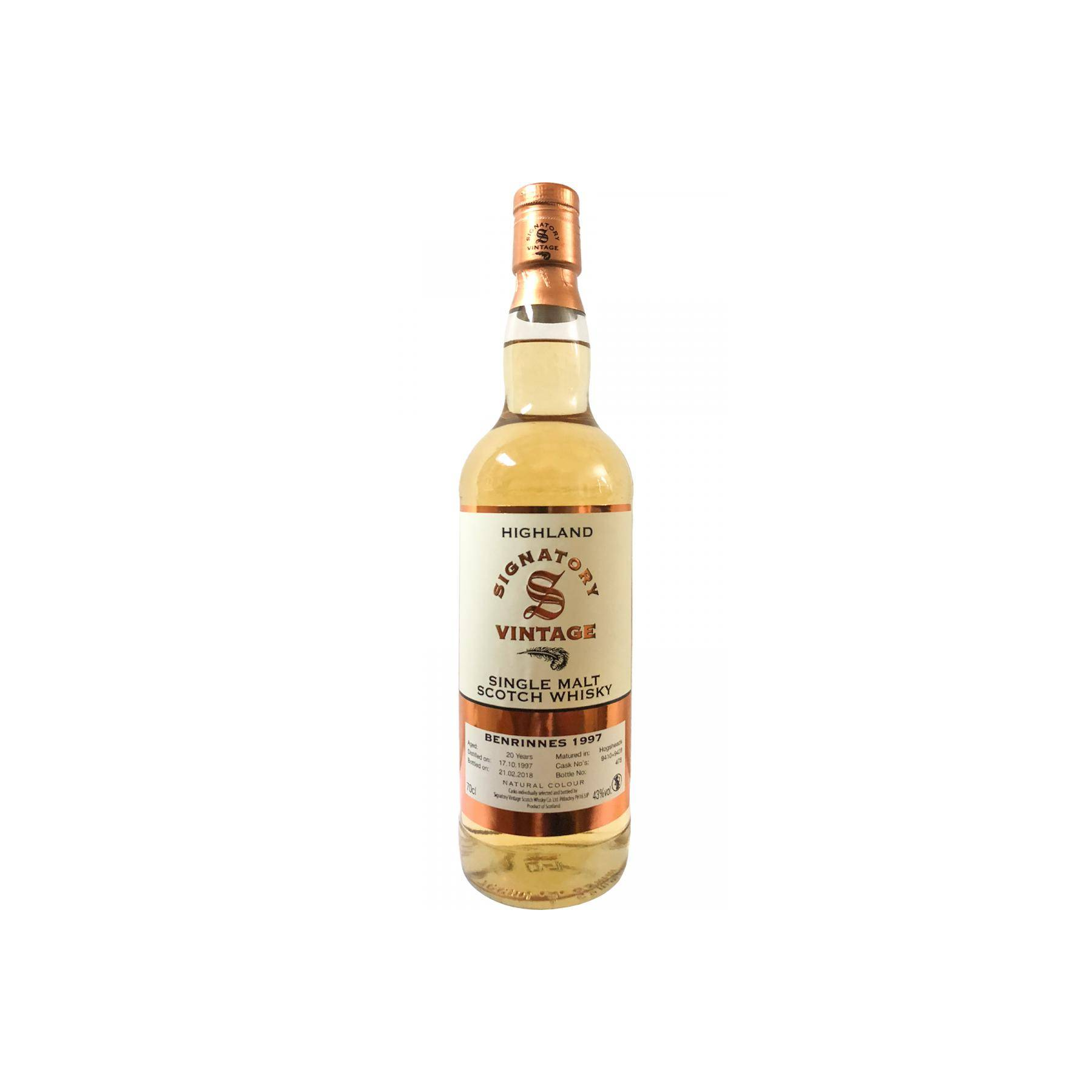Benrinnes Vintage Collection 1997 20 Years Single Malt Whisky