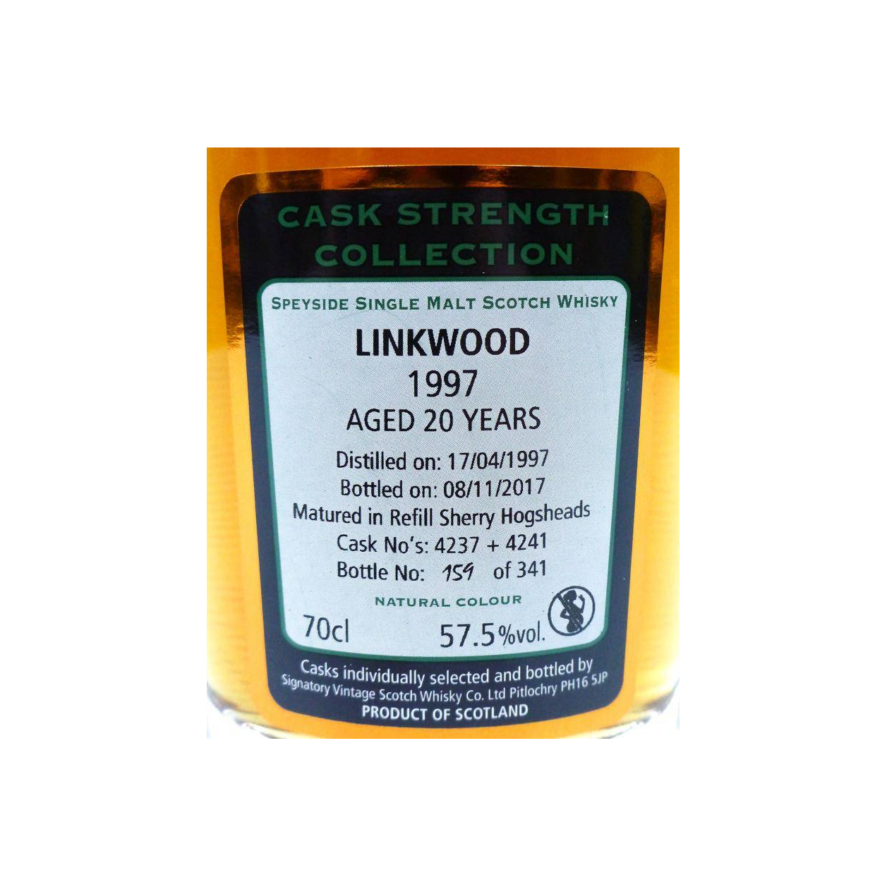 Linkwood Cask Strength Collection 1997 20 Years Single Malt Whisky 2
