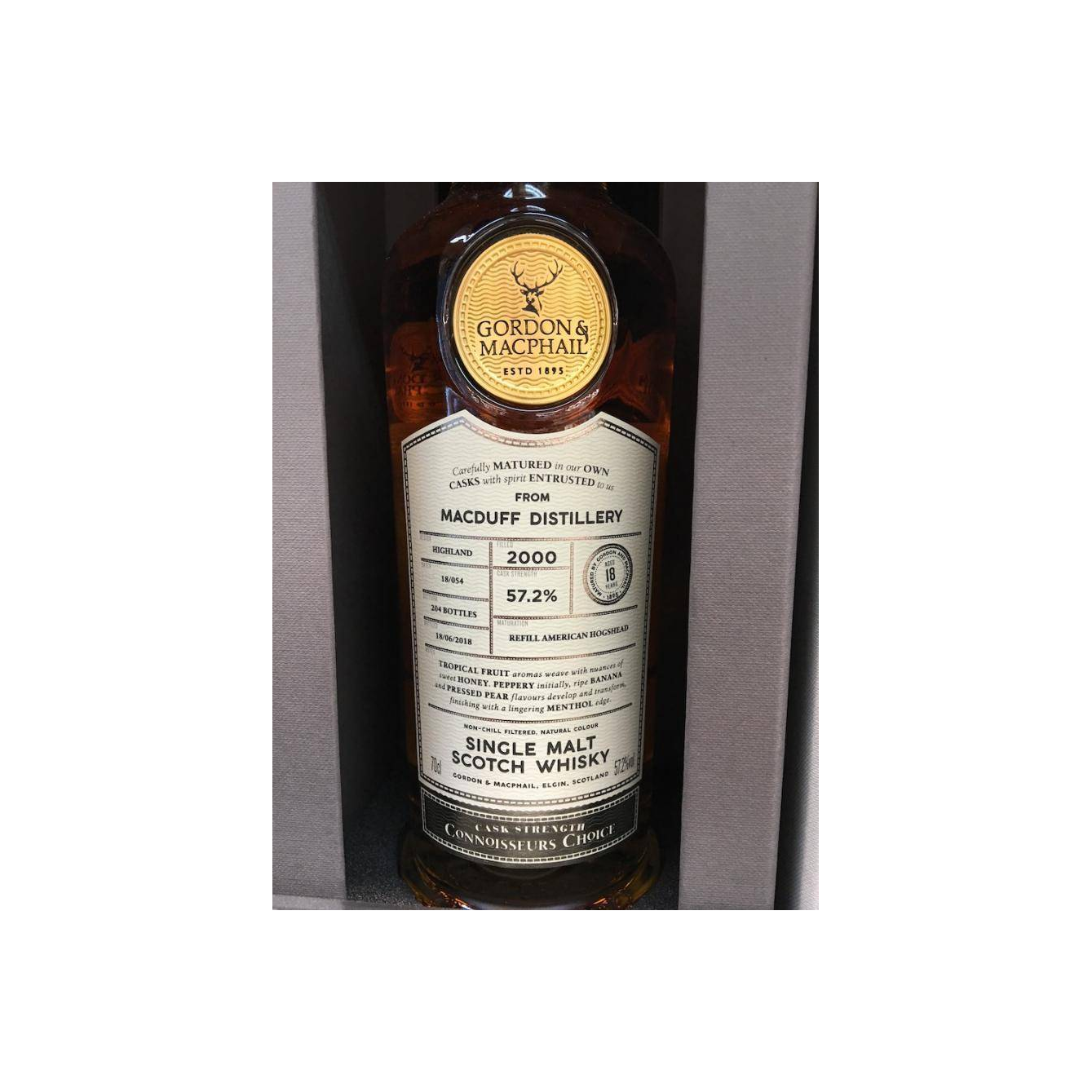 Macduff Connoisseurs Choice - Cask Strength 2000 18 Years Single Malt Whisky 2