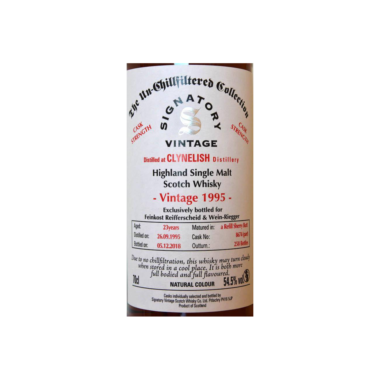 Clynelish 1995 23 Years Single Malt Whisky 3