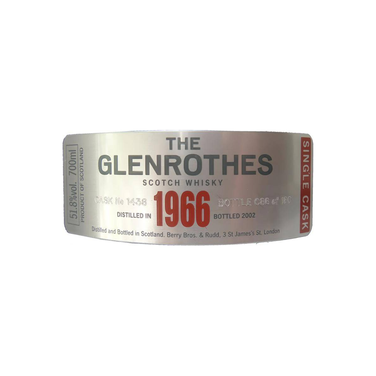 The Glenrothes Single Cask 1966 36 Years Single Malt Whisky 2