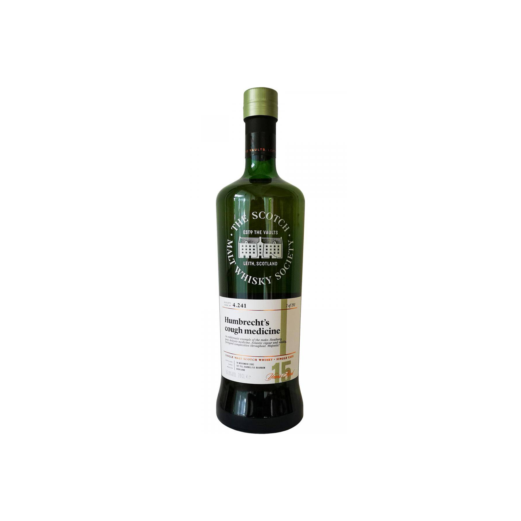 The Scotch Malt Whisky Society 2002 15 Years Single Malt Whisky