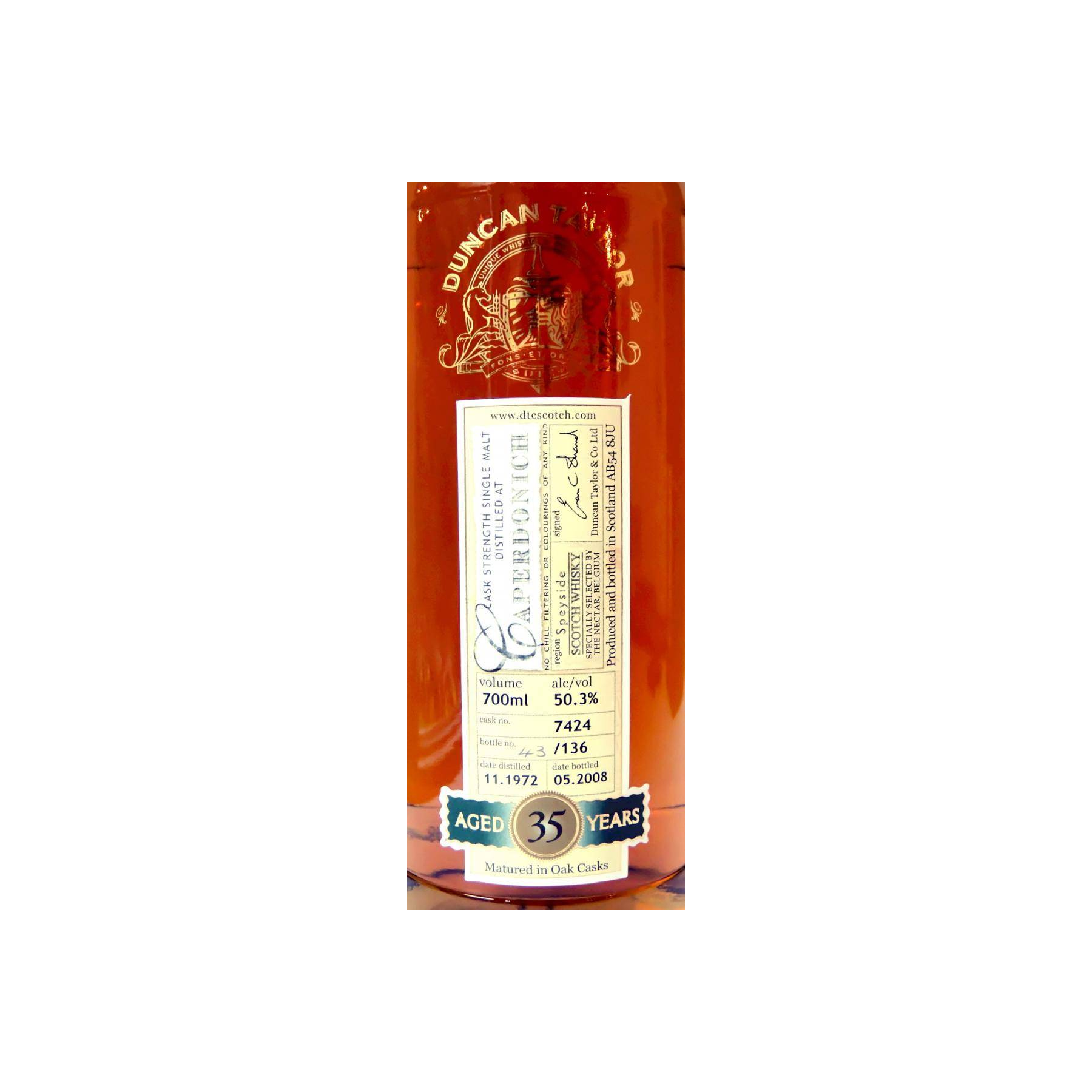 Caperdonich Rare Auld 1972 35 Years Single Malt Whisky 3