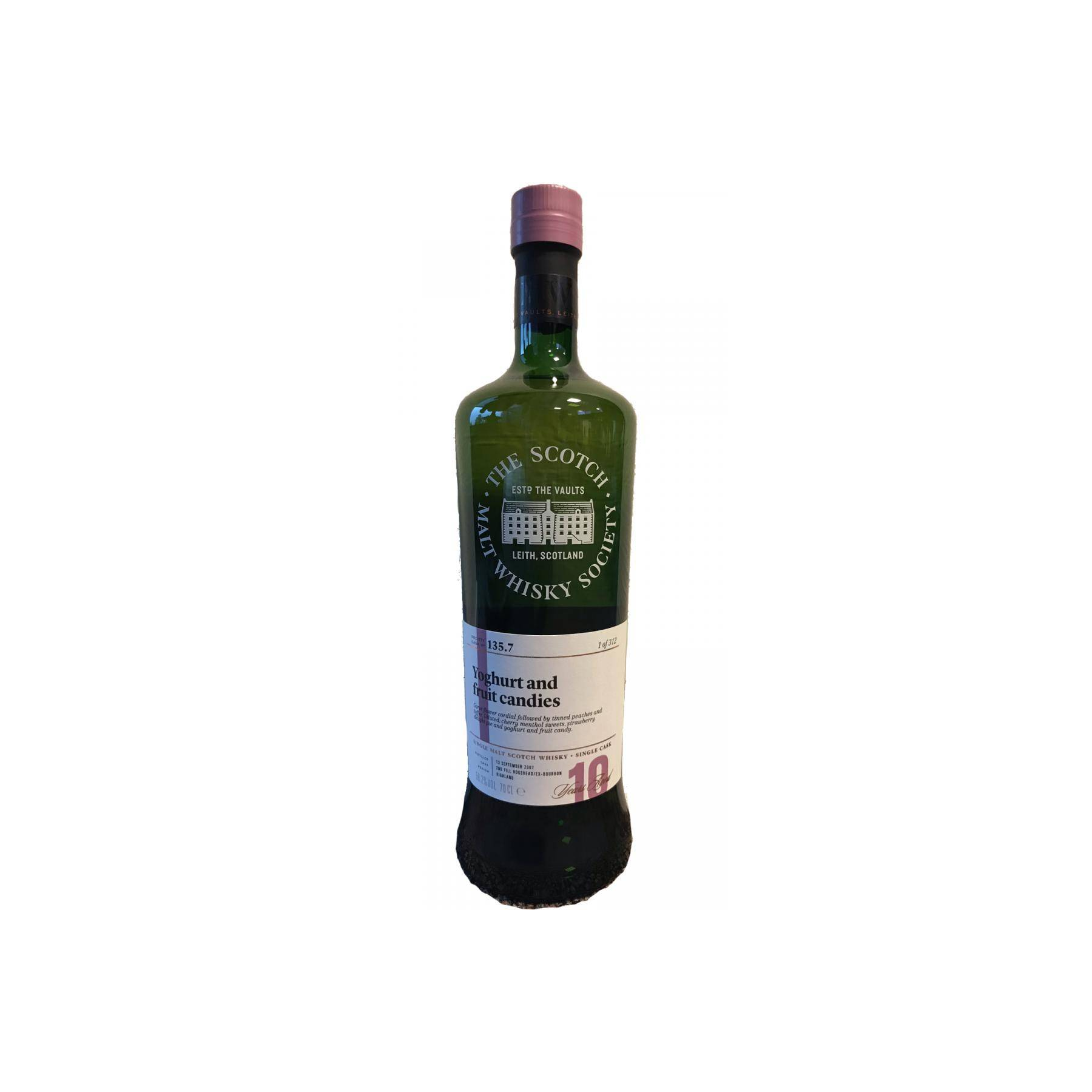 The Scotch Malt Whisky Society 2007 10 Years Single Malt Whisky