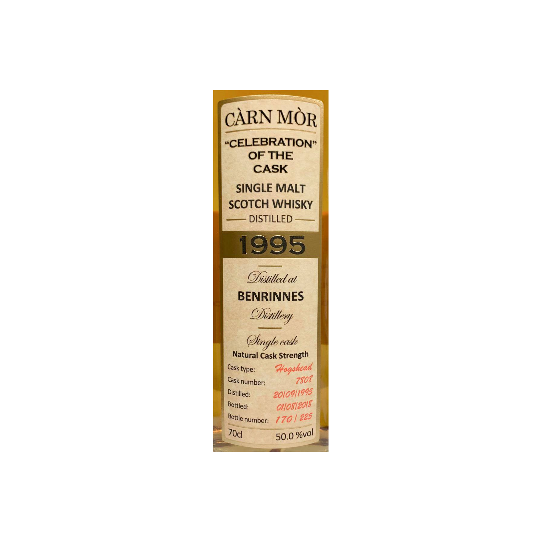 Benrinnes 1995 22 Years Single Malt Whisky 3