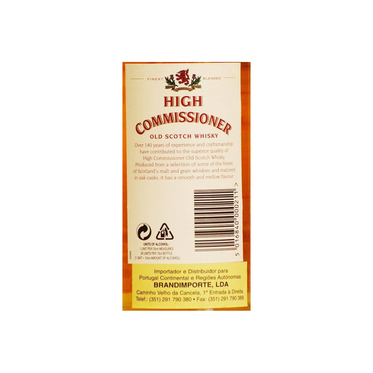 High Commissioner Old Scotch Whisky 3
