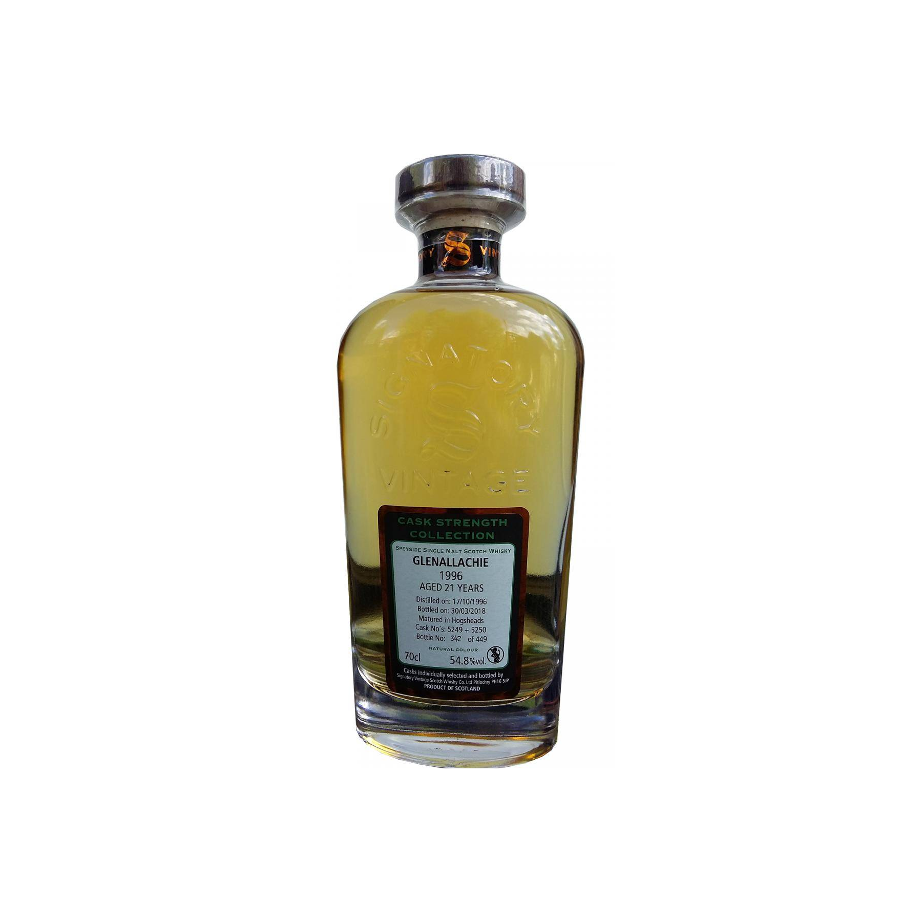 The GlenAllachie Cask Strength Collection 1996 21 Years Single Malt Whisky