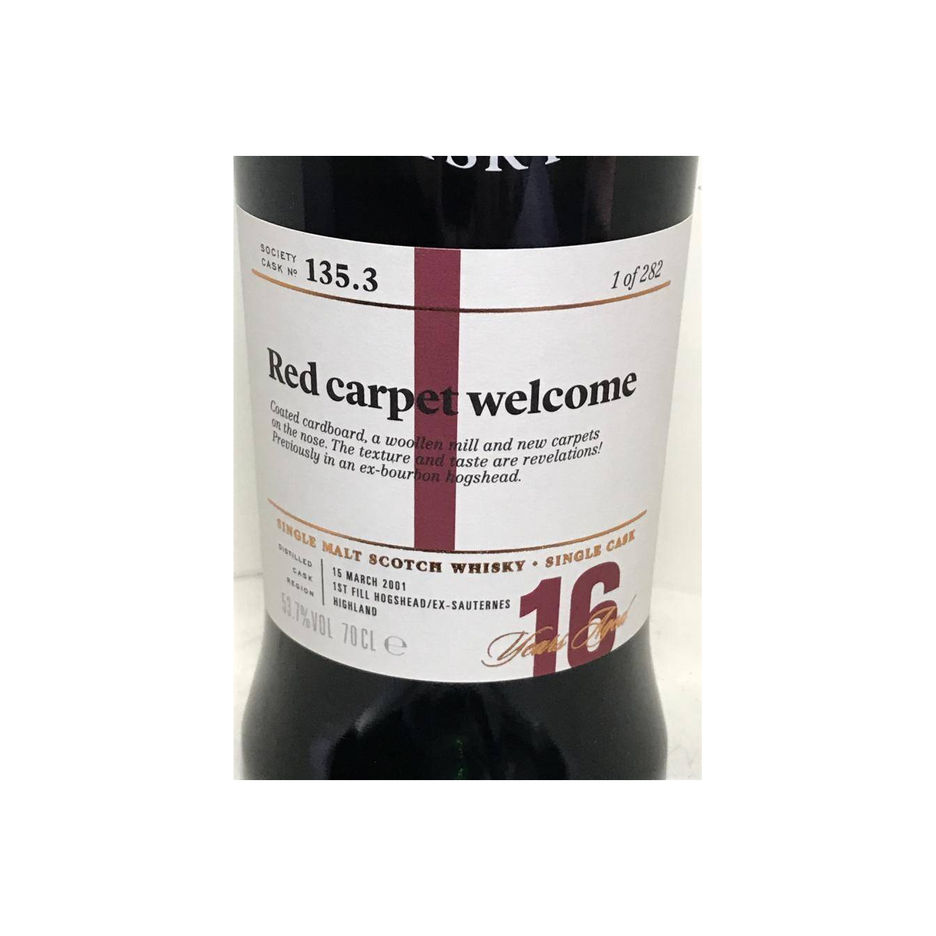 The Scotch Malt Whisky Society 2001 16 Years Single Malt Whisky 2