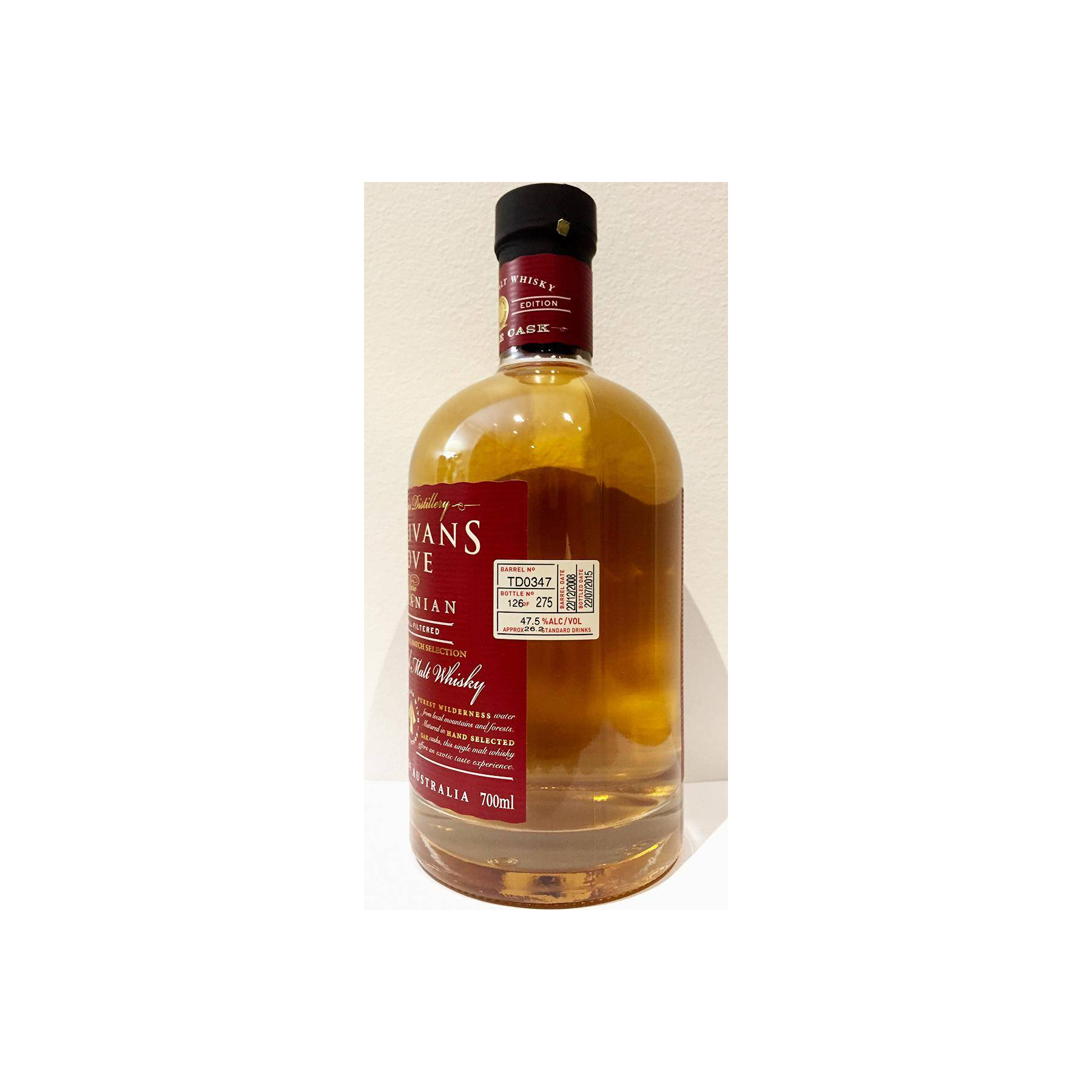 Sullivans Cove 2008 6 Years Single Malt Whisky 3