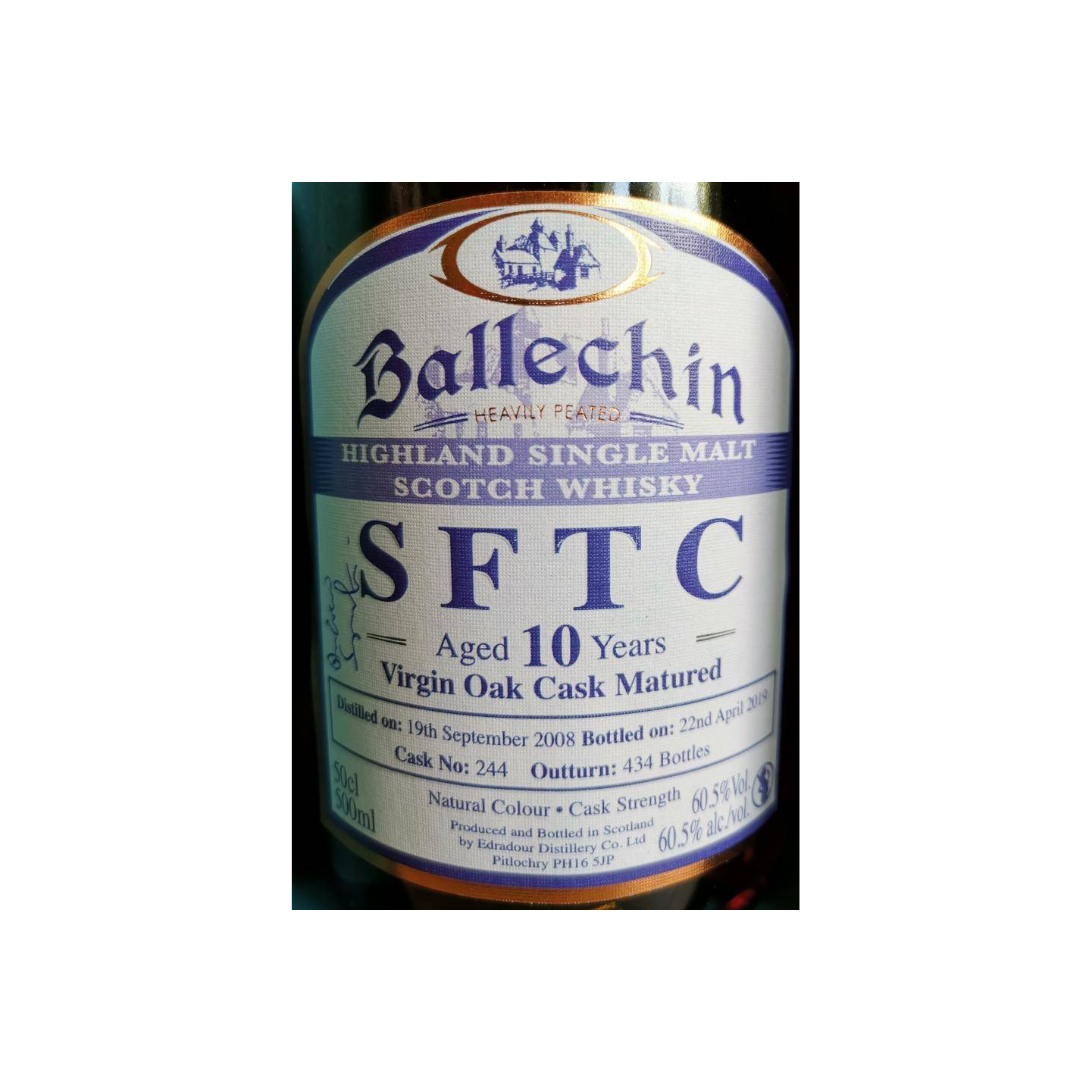 Ballechin 2008 10 Years Single Malt Whisky 2