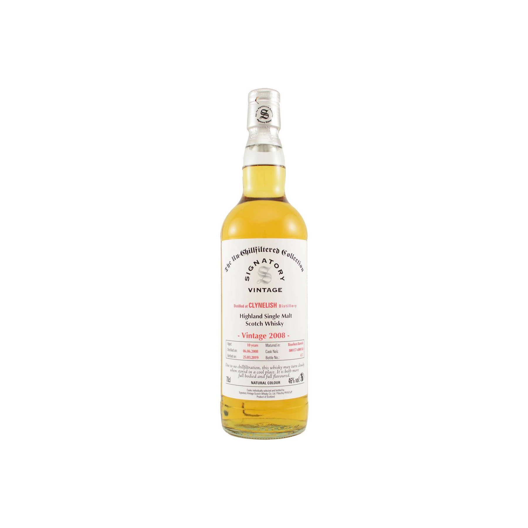 Clynelish The Un-Chillfiltered Collection 2008 10 Years Single Malt Whisky
