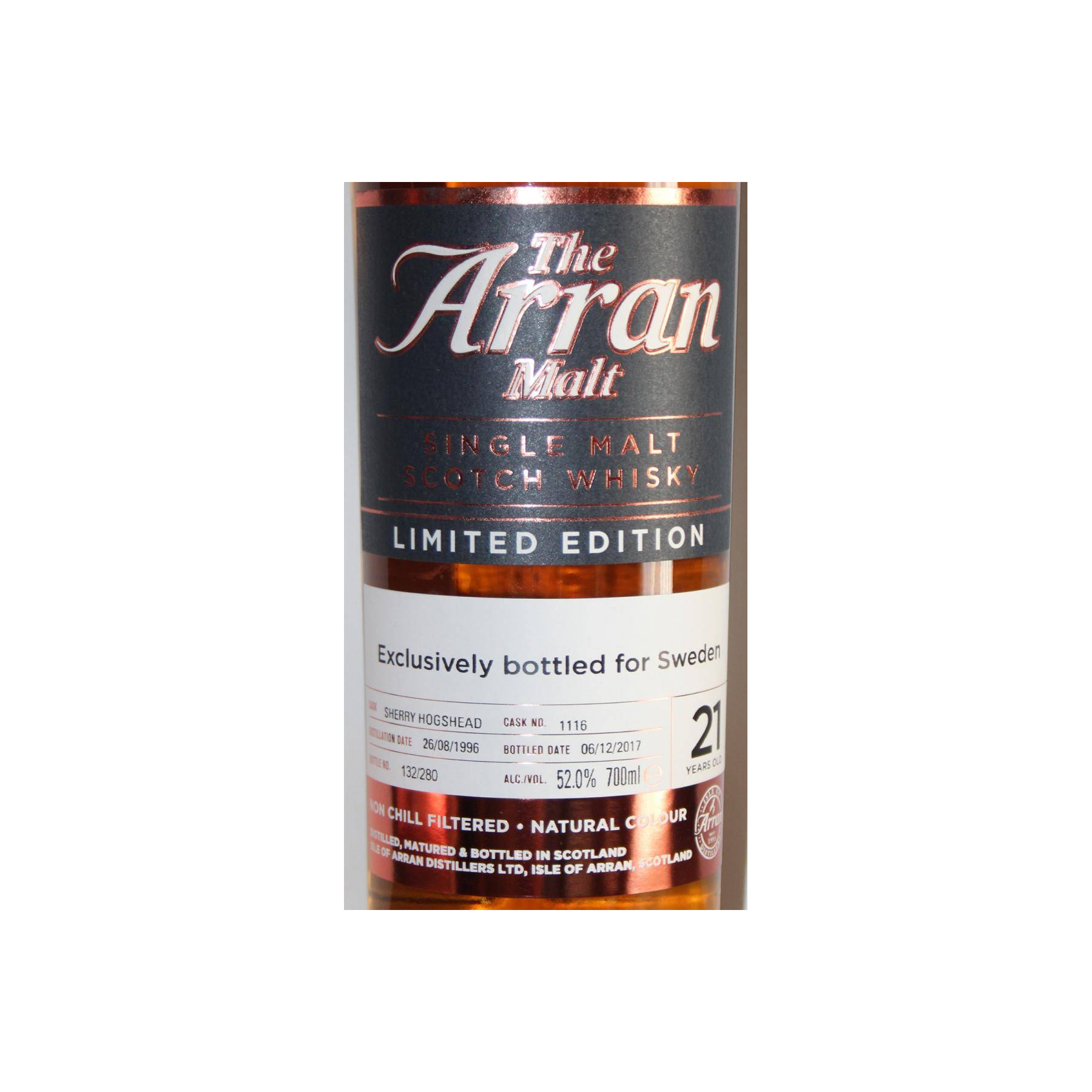 Arran Limited Edition 1996 21 Years Single Malt Whisky 3