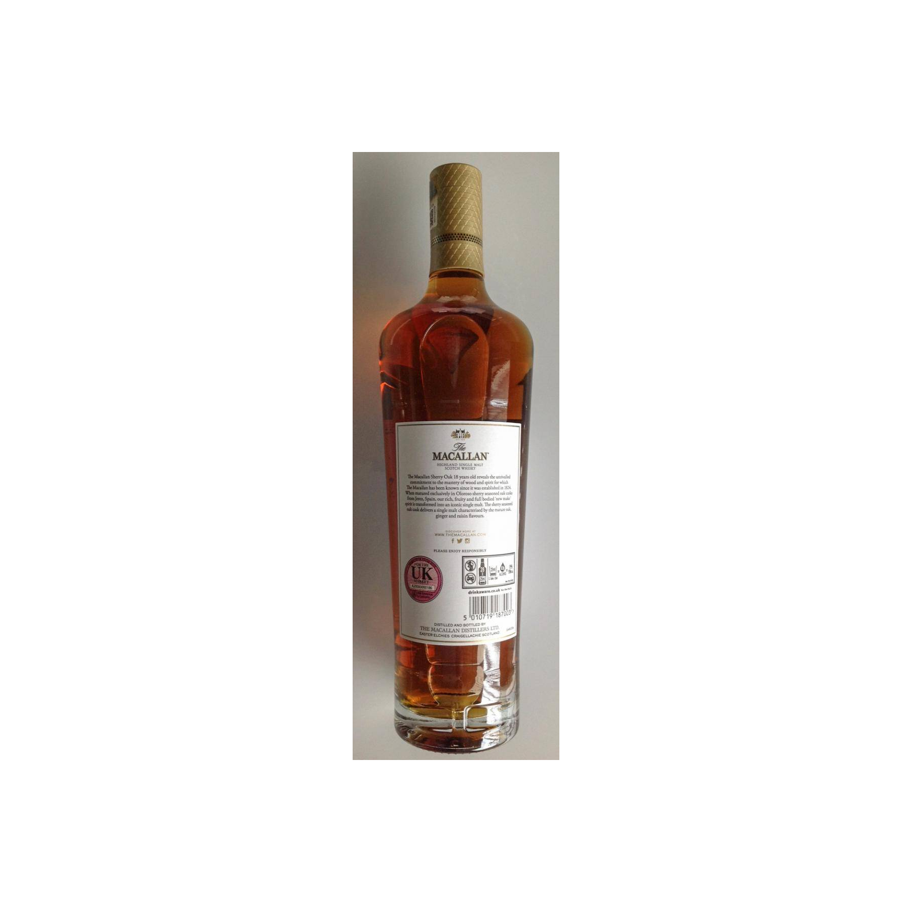 The Macallan Sherry Cask 18 Years Single Malt Whisky 2