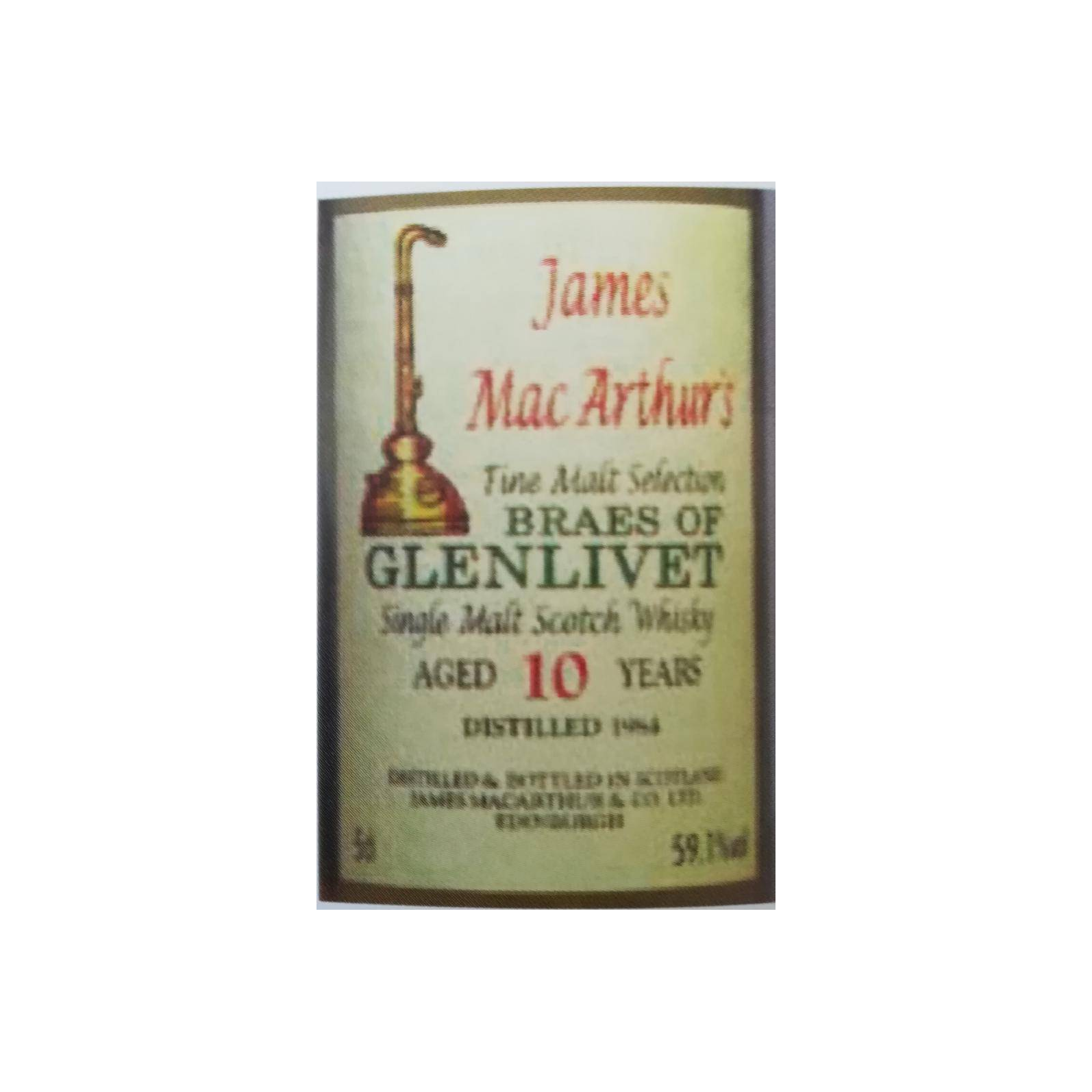 Braes of Glenlivet 1984 JM 3