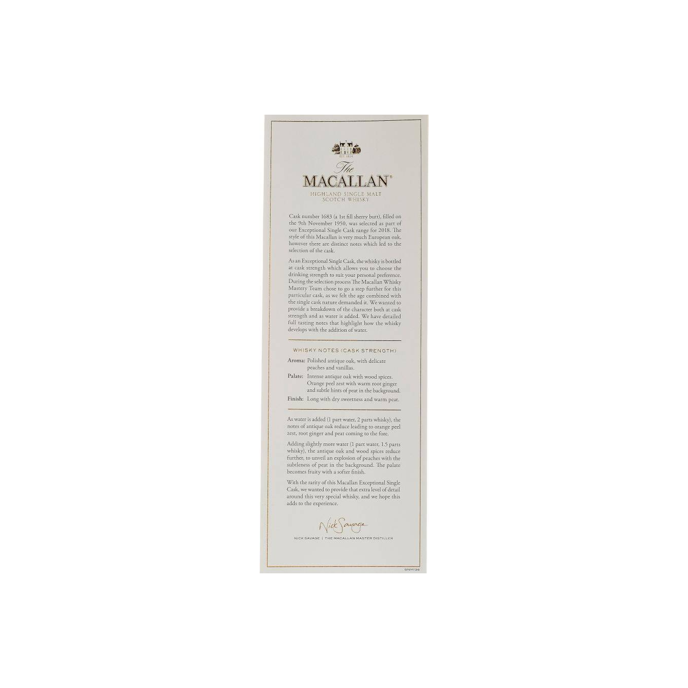 The Macallan 1950 67 Years Single Malt Whisky 3