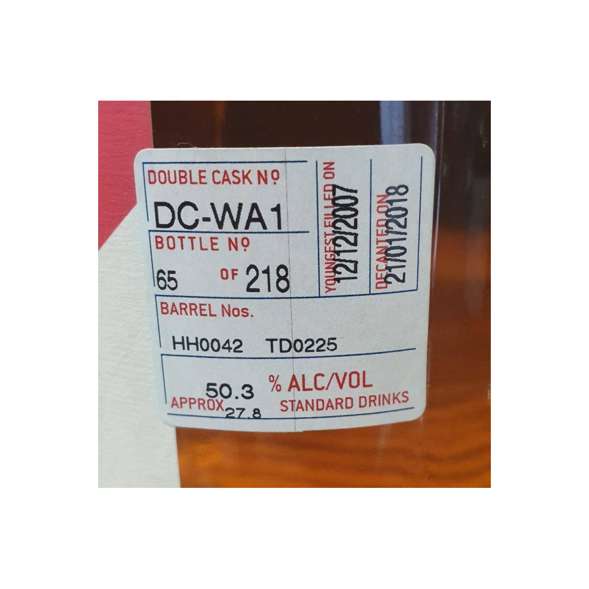 Sullivans Cove 2007 10 Years Single Malt Whisky 3