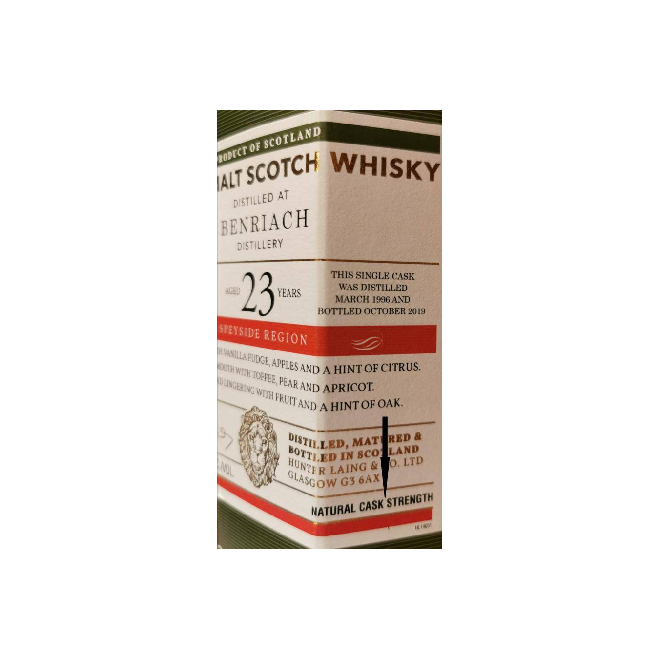 BenRiach Old Malt Cask 1996 23 Years Single Malt Whisky 2