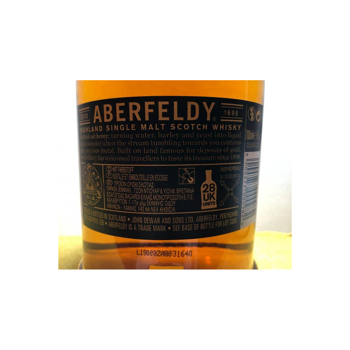 Aberfeldy 12 Years Single Malt Whisky 5