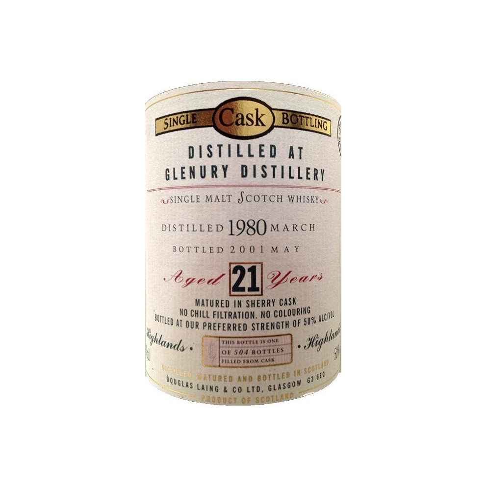Glenury Royal Old Malt Cask 1980 21 Years Single Malt Whisky 2