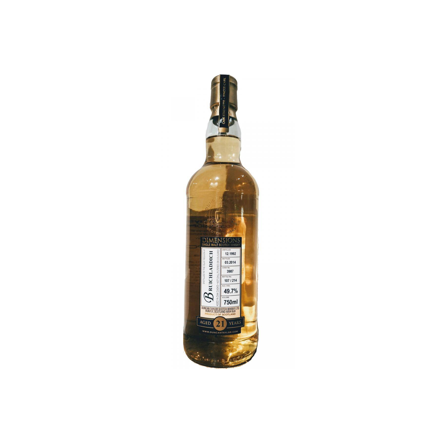 Bruichladdich Dimensions 1992 21 Years Single Malt Whisky