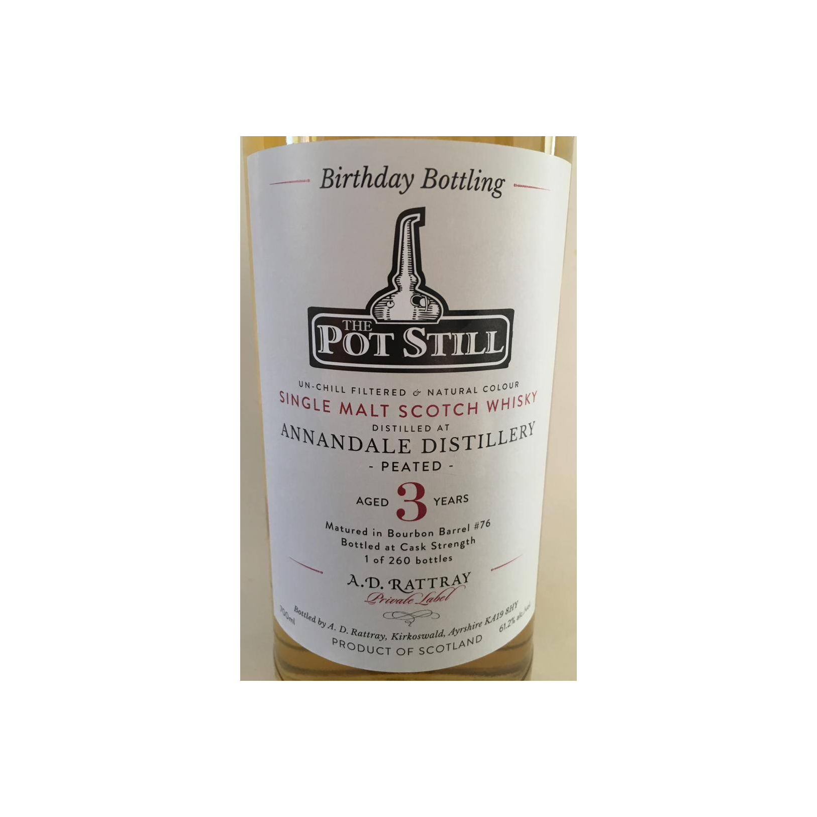 A.D. Rattray 2015 3 Years Single Malt Whisky 2