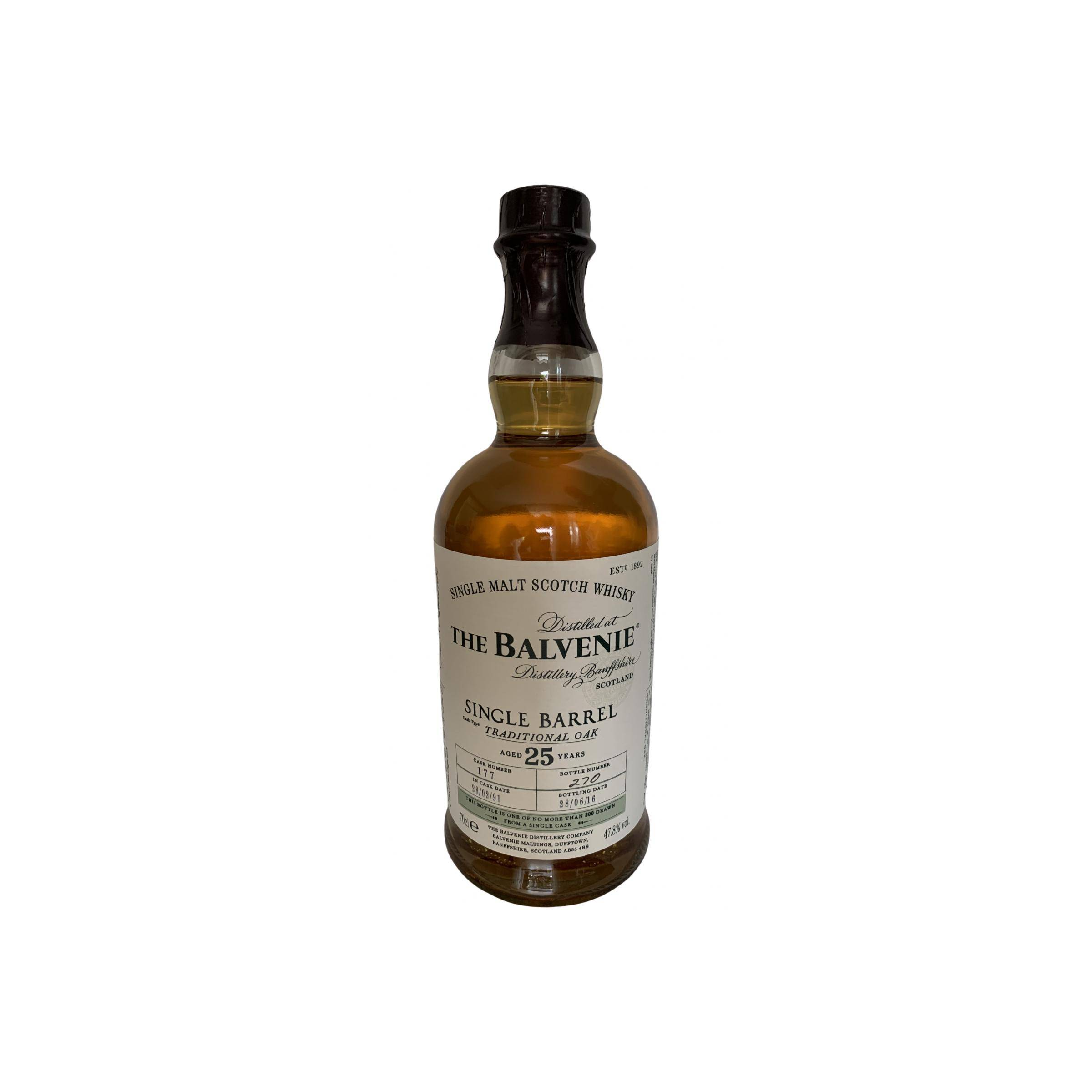 The Balvenie 1991 25 Years Single Malt Whisky